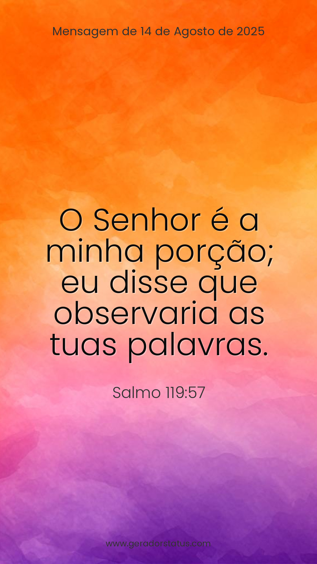 Status do dia: Salmo