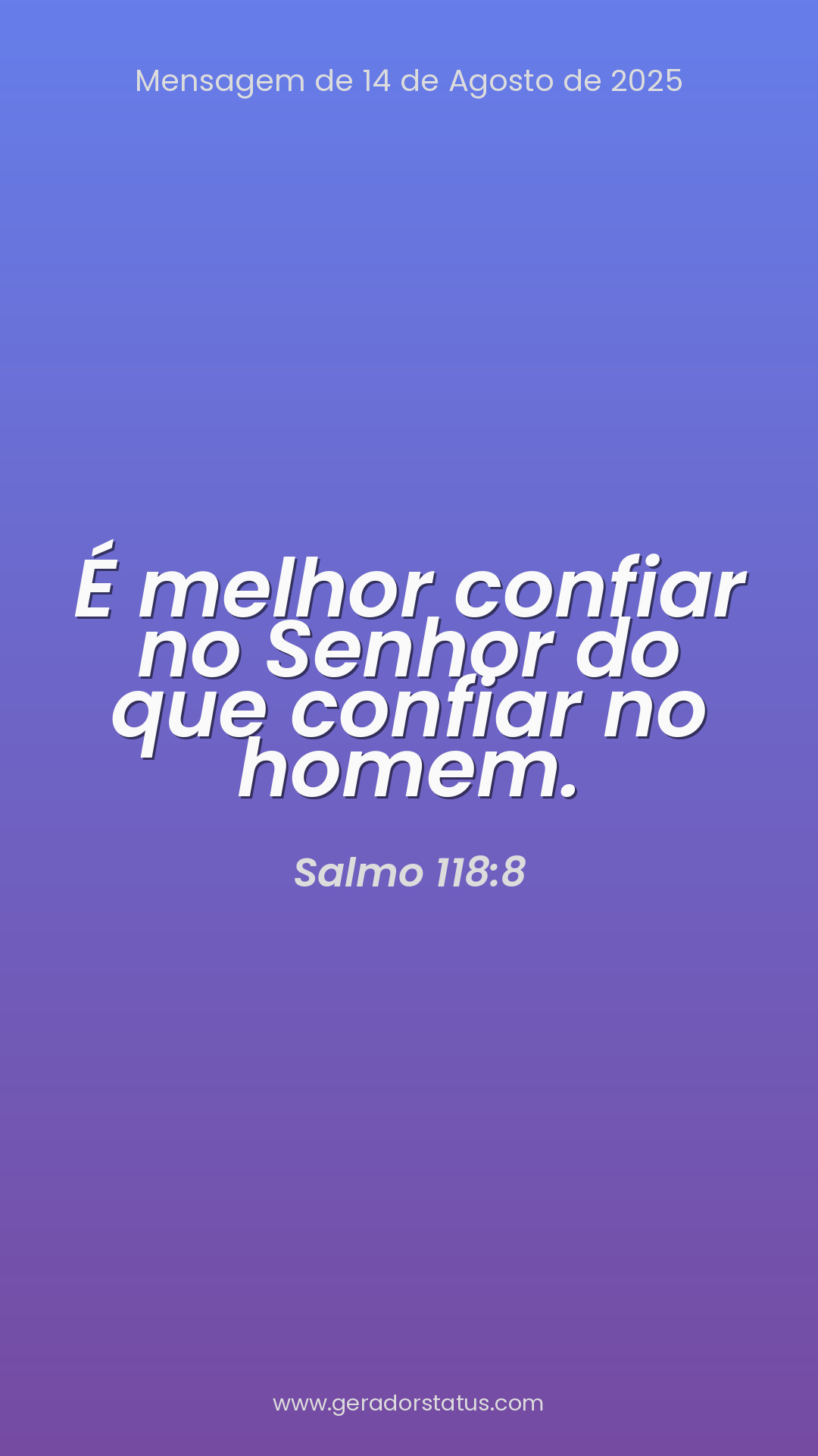 Status do dia: Salmo