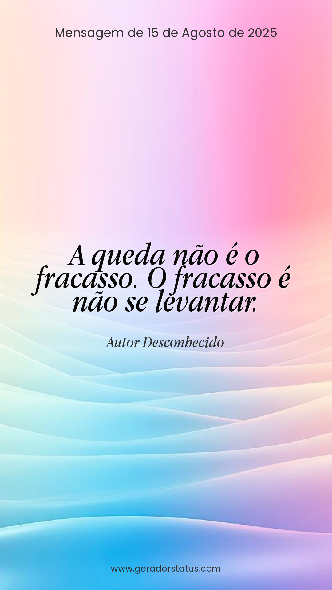 Status do dia: Reflexão