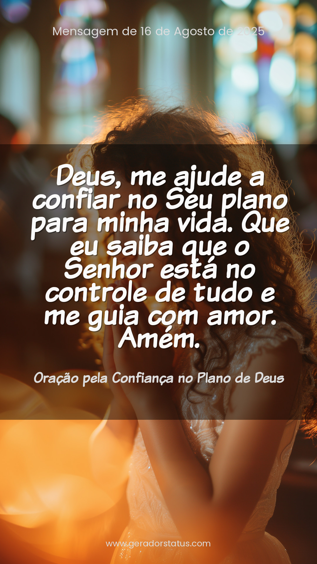 Status do dia: Oração Cristã