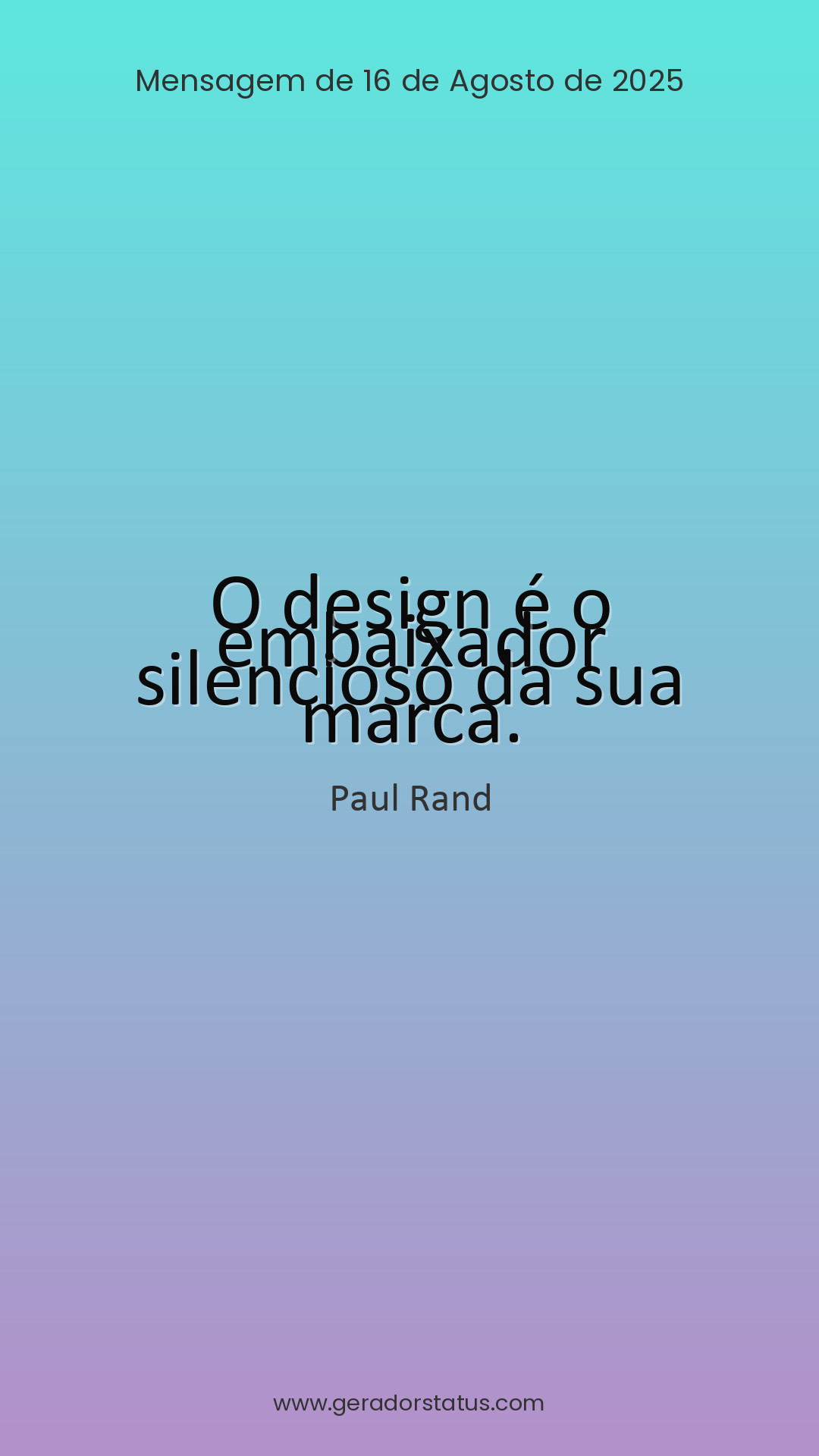 Status do dia: Citação