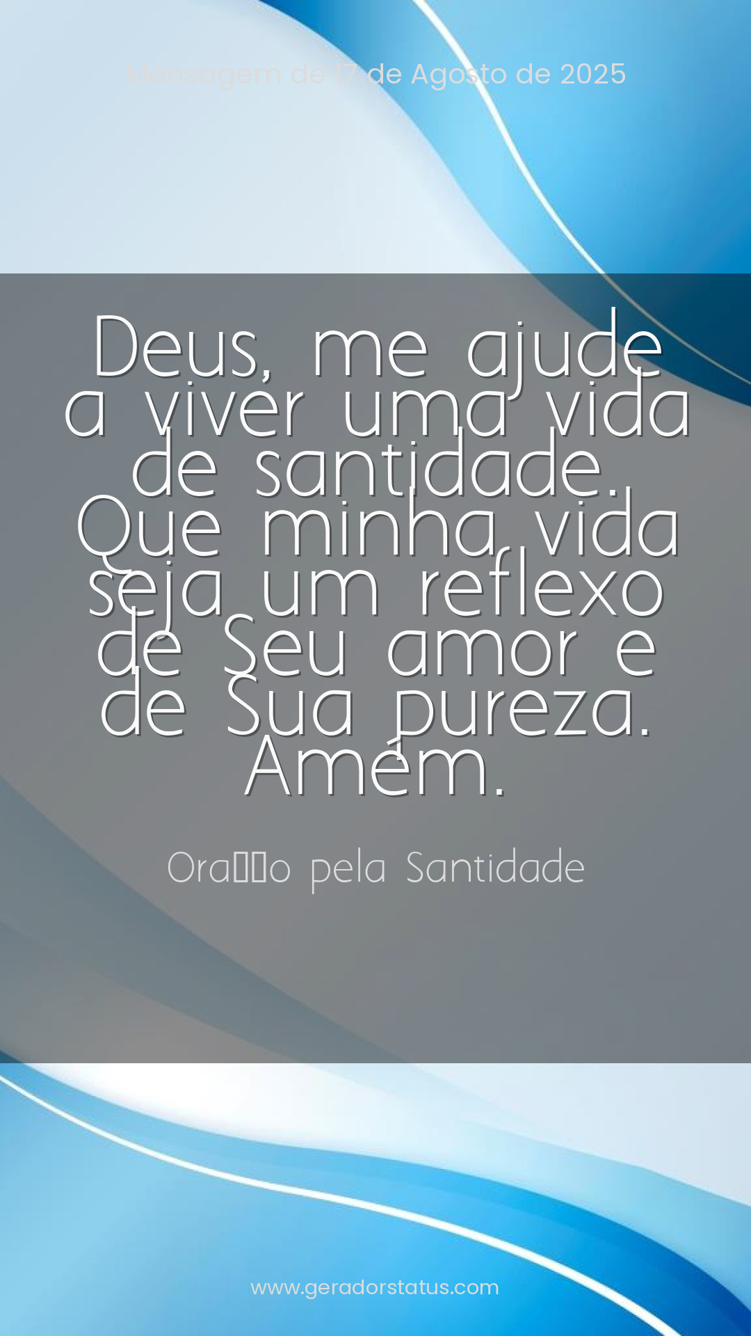 Status do dia: Oração Cristã