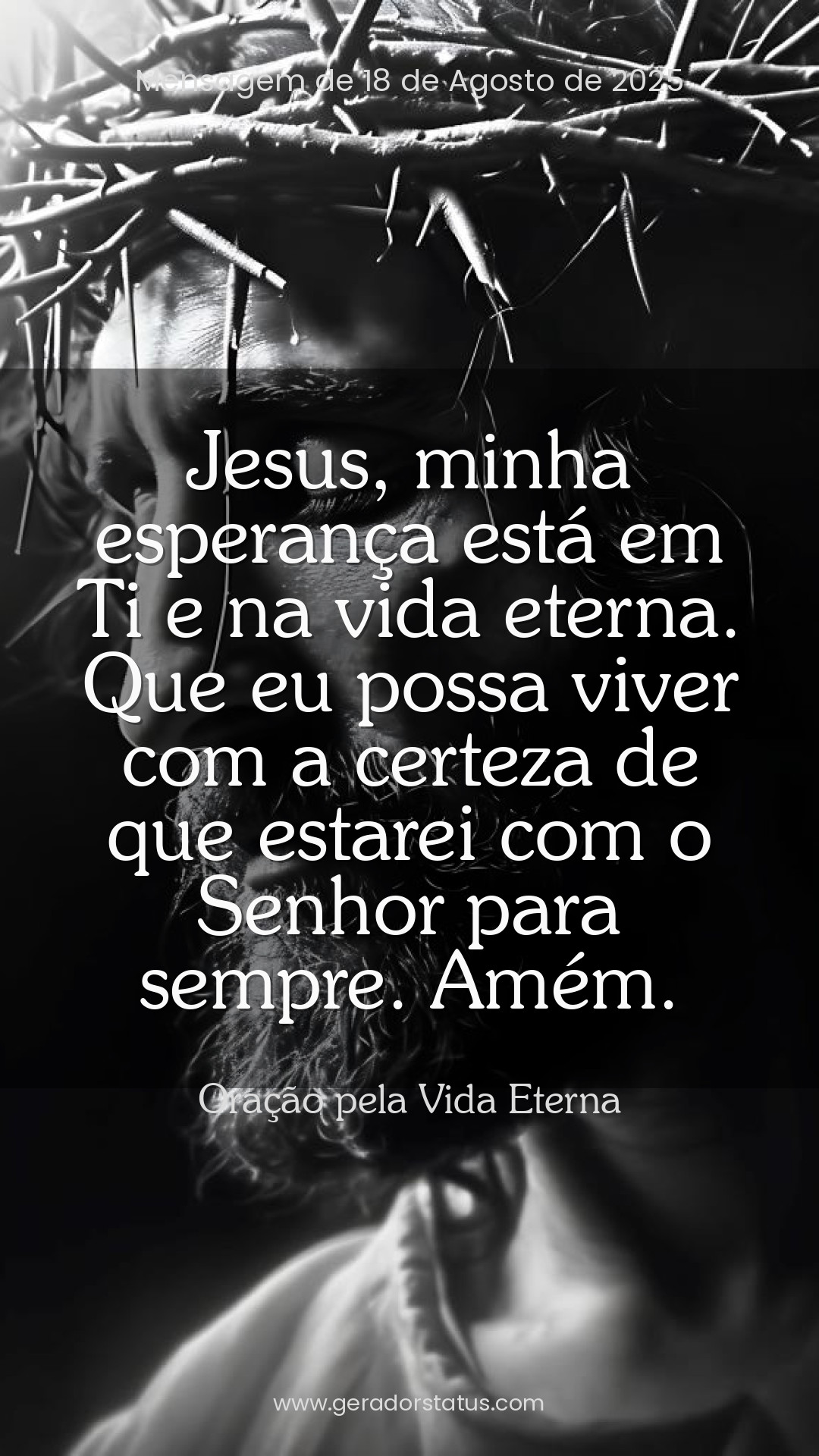 Status do dia: Oração Cristã