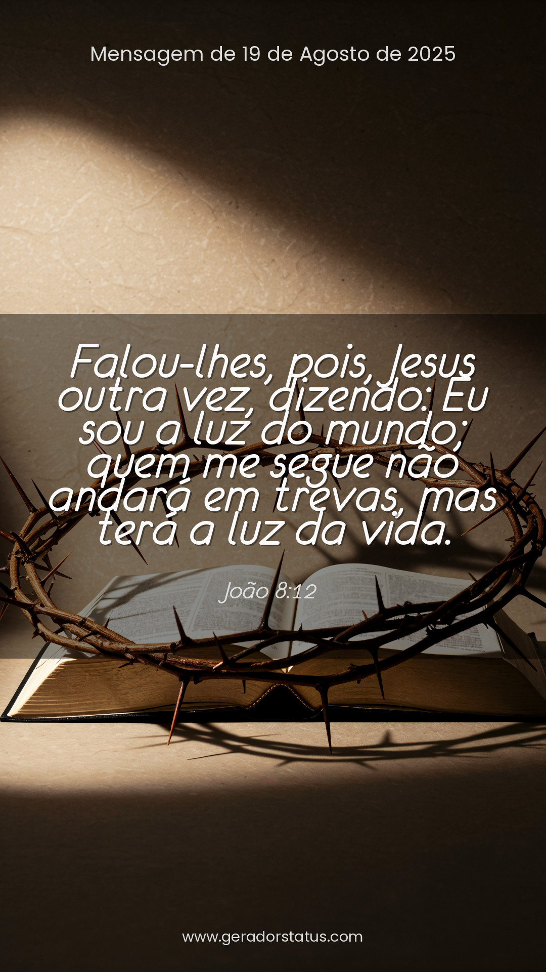 Status do dia: Versículo