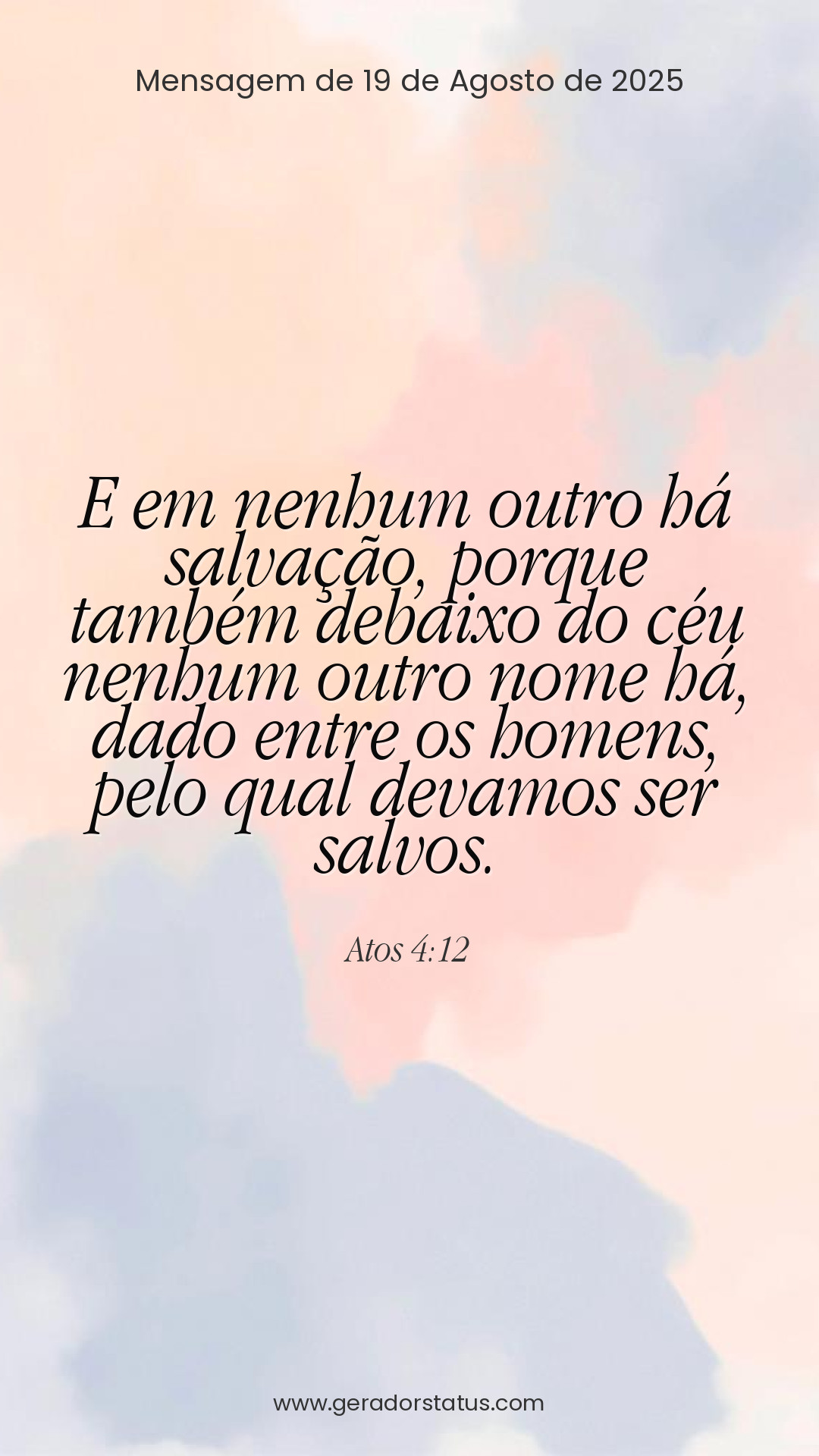 Status do dia: Versículo