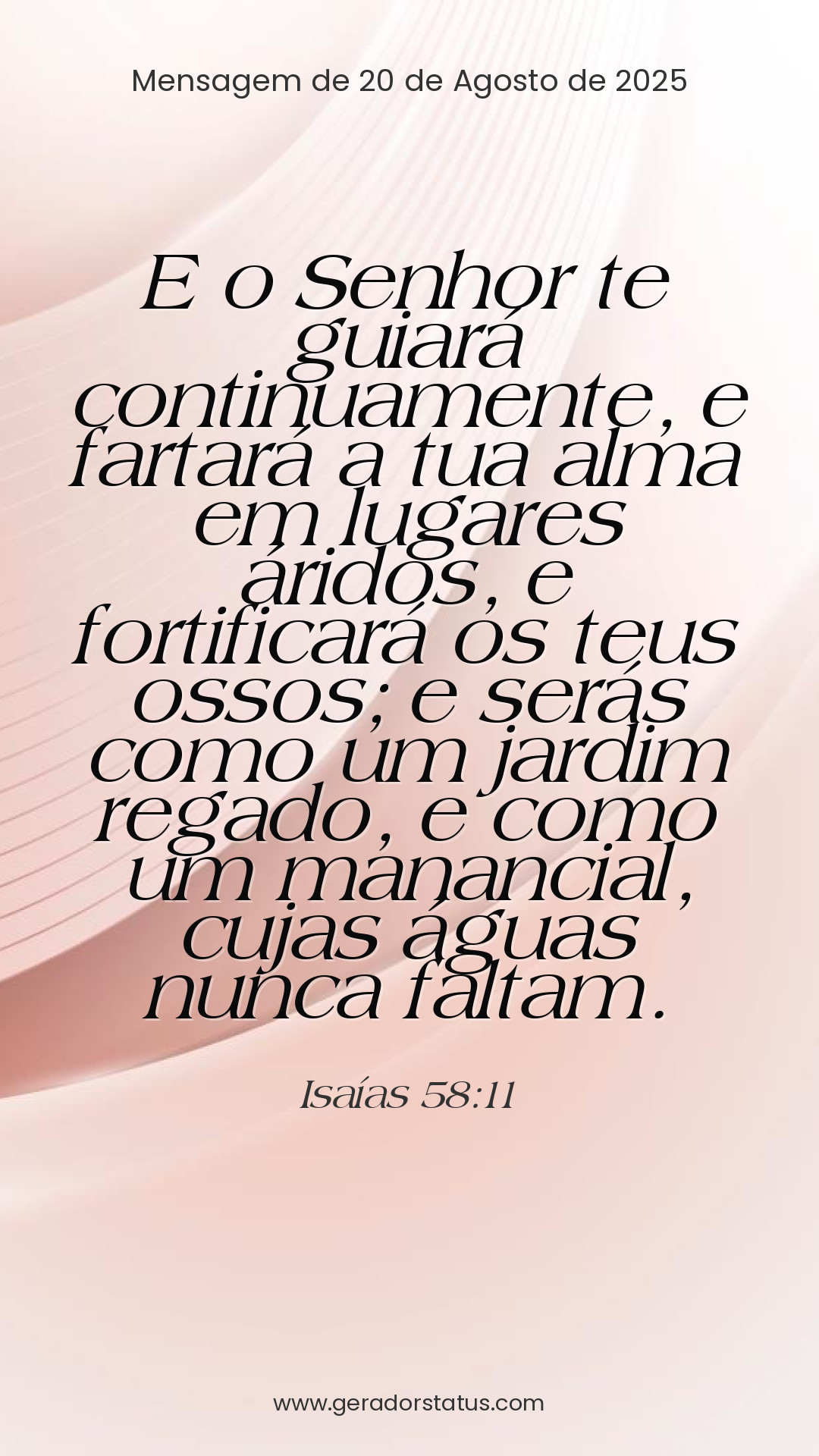 Status do dia: Versículo