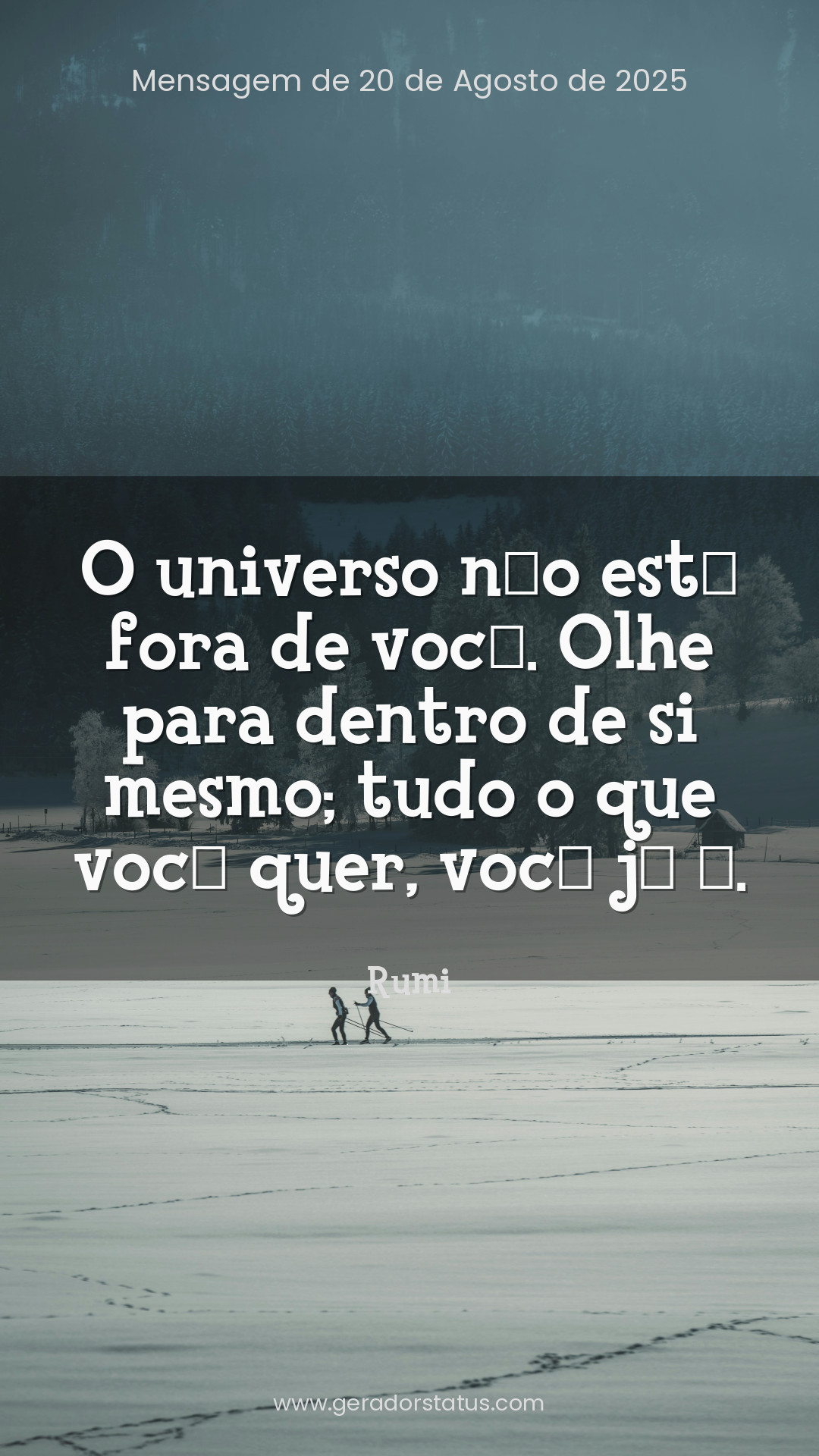 Status do dia: Reflexão