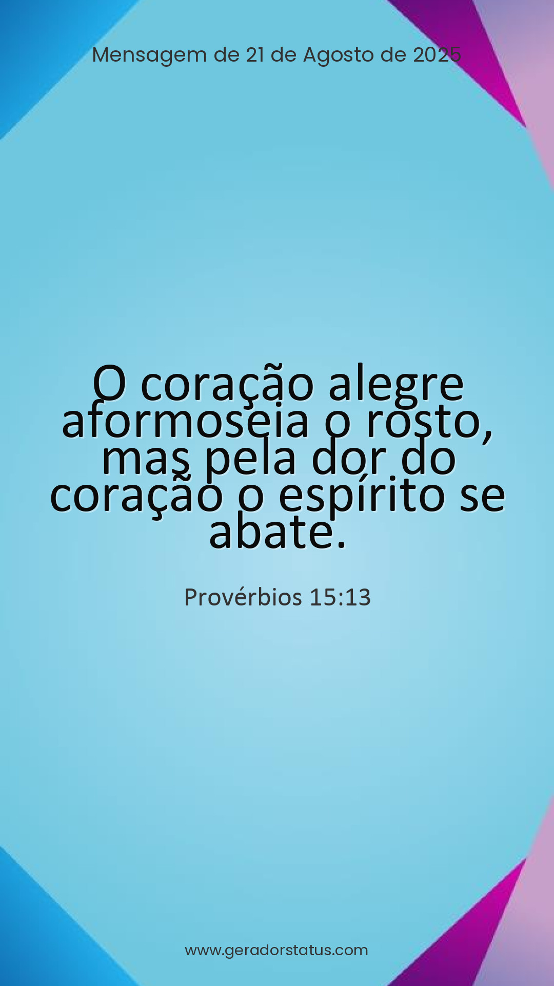 Status do dia: Versículo