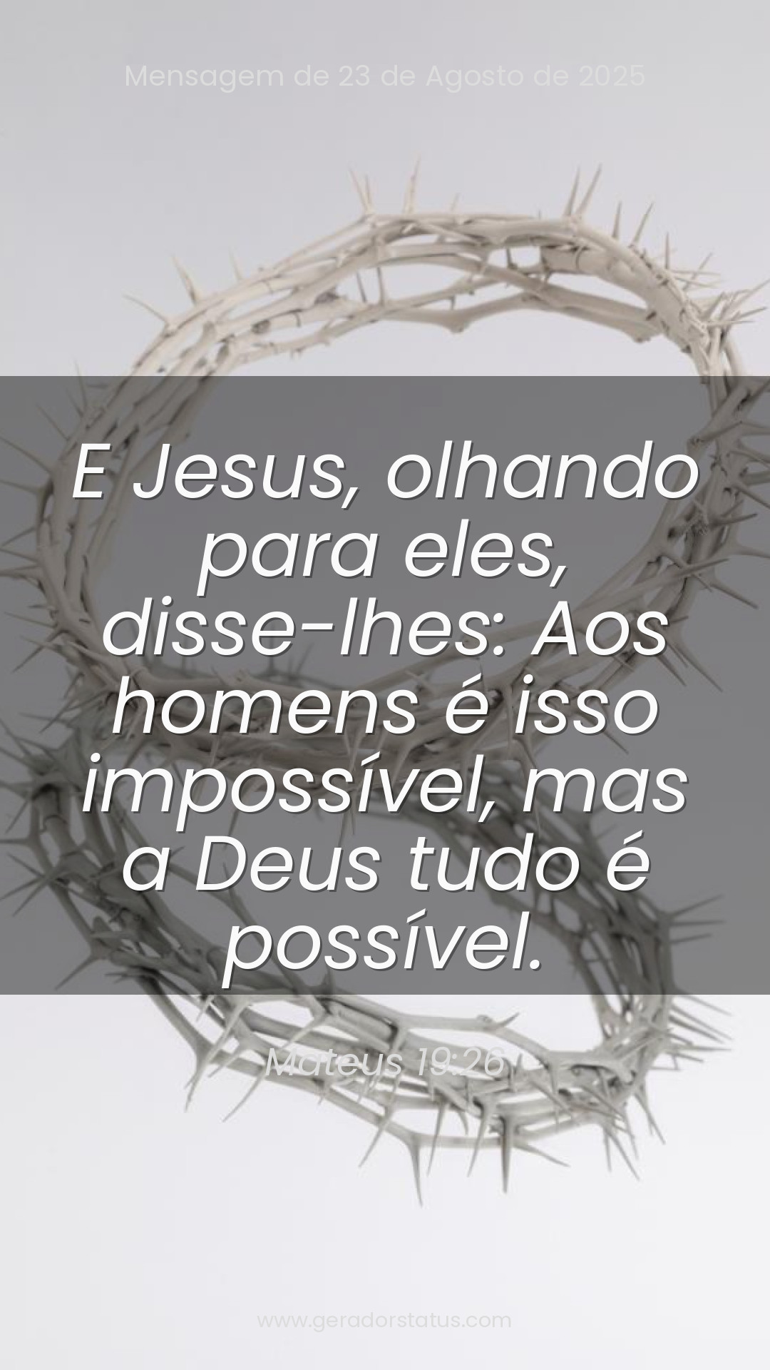 Status do dia: Versículo