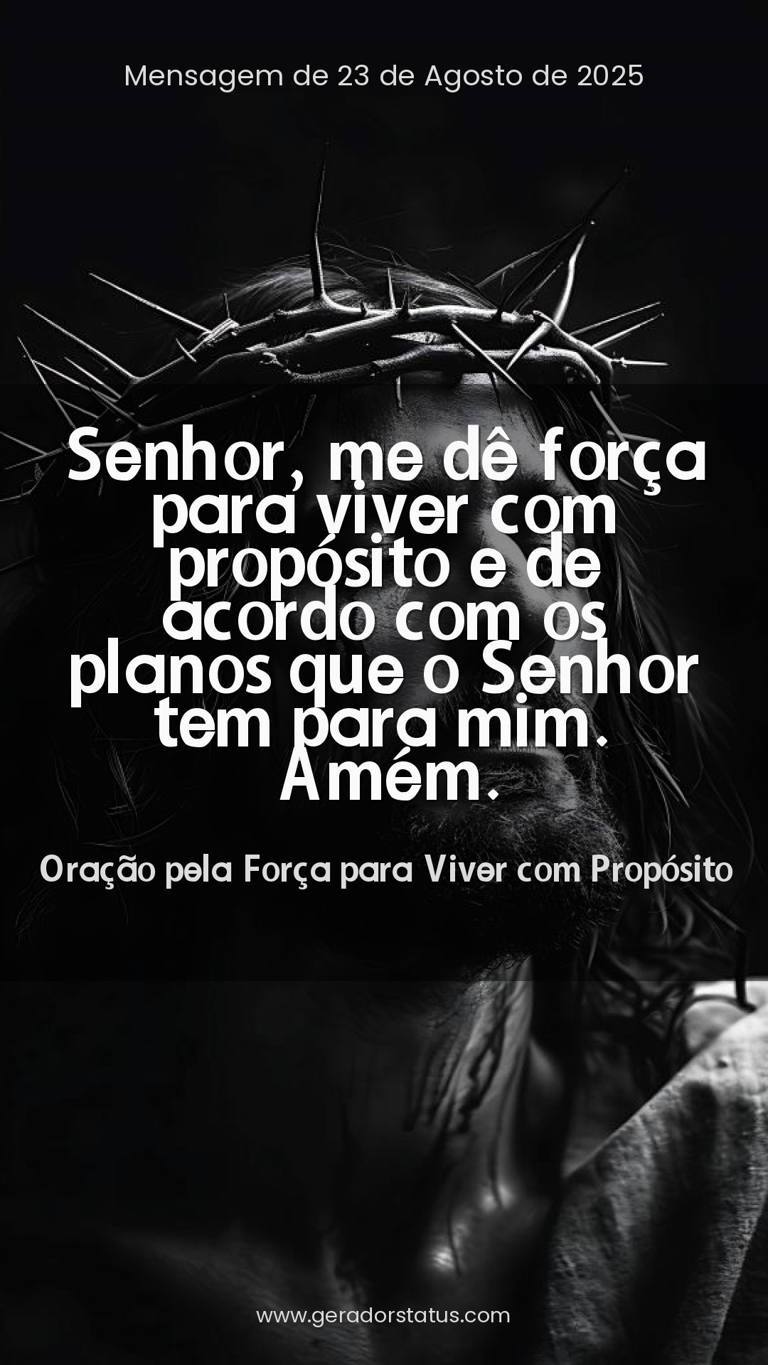 Status do dia: Oração Cristã