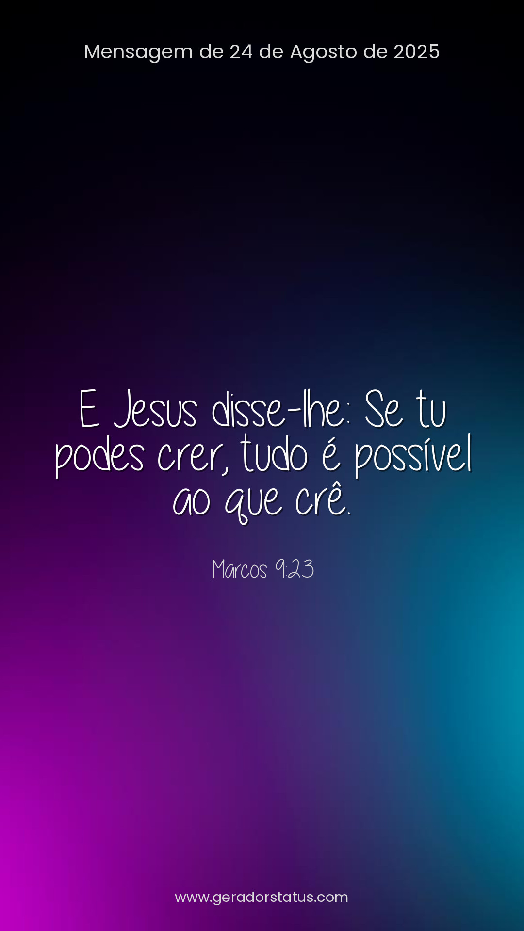 Status do dia: Versículo