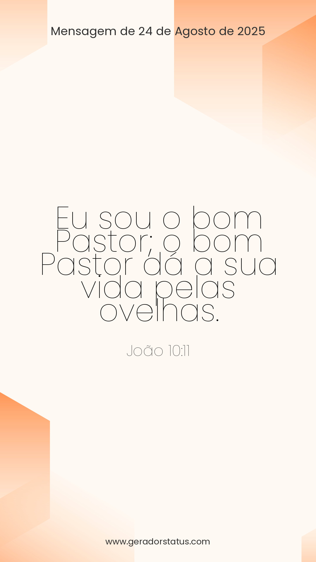 Status do dia: Versículo