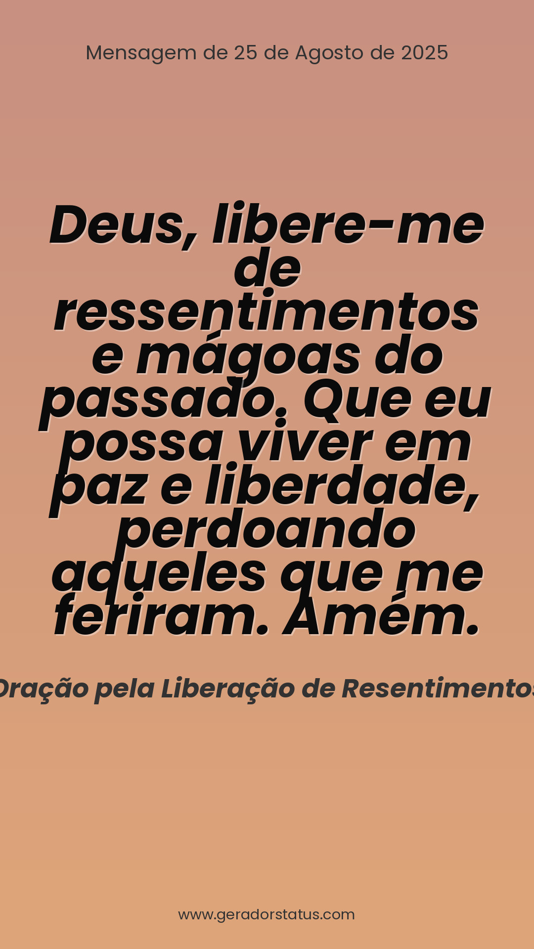 Status do dia: Oração Cristã