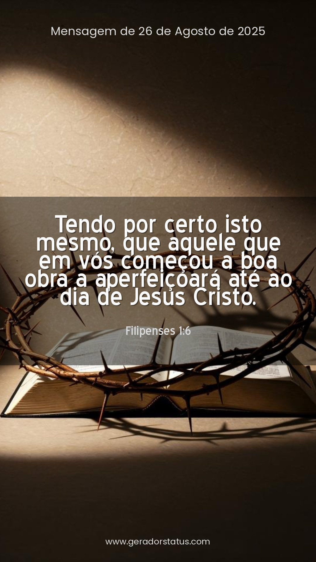 Status do dia: Versículo