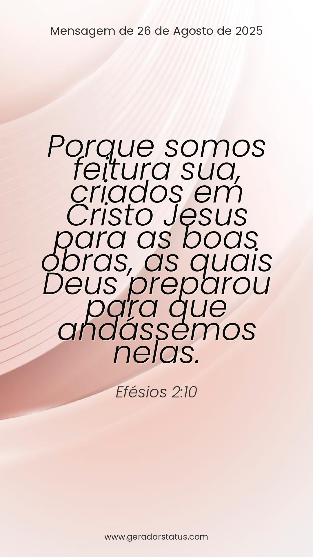 Status do dia: Versículo