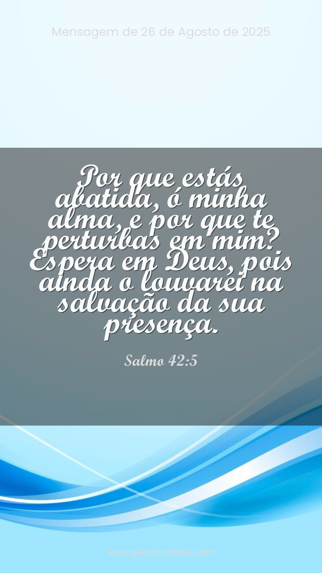 Status do dia: Salmo