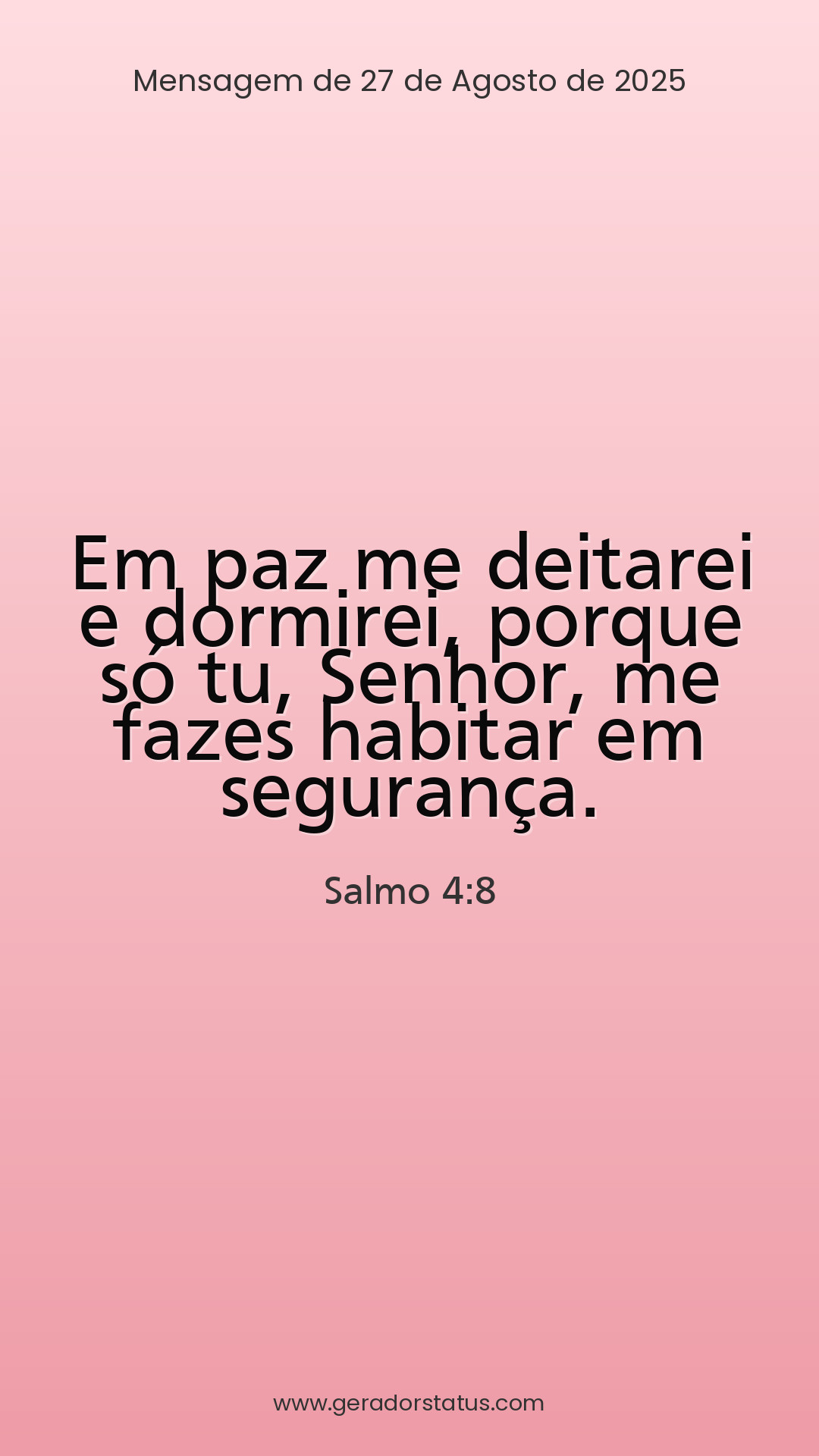 Status do dia: Salmo