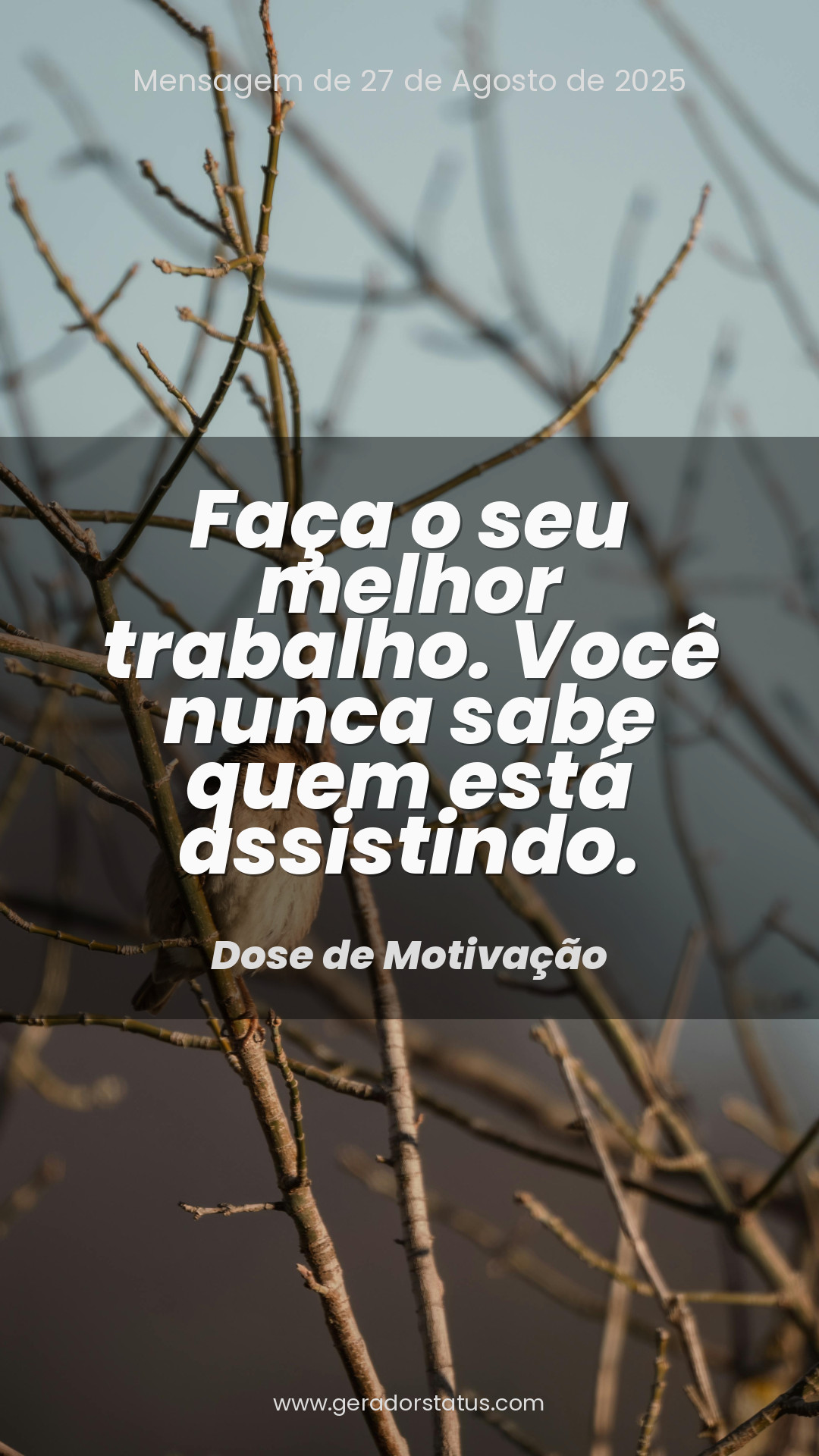Status do dia: Motivacional
