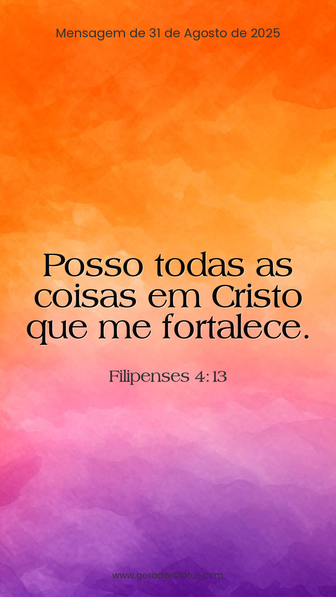 Status do dia: Versículo