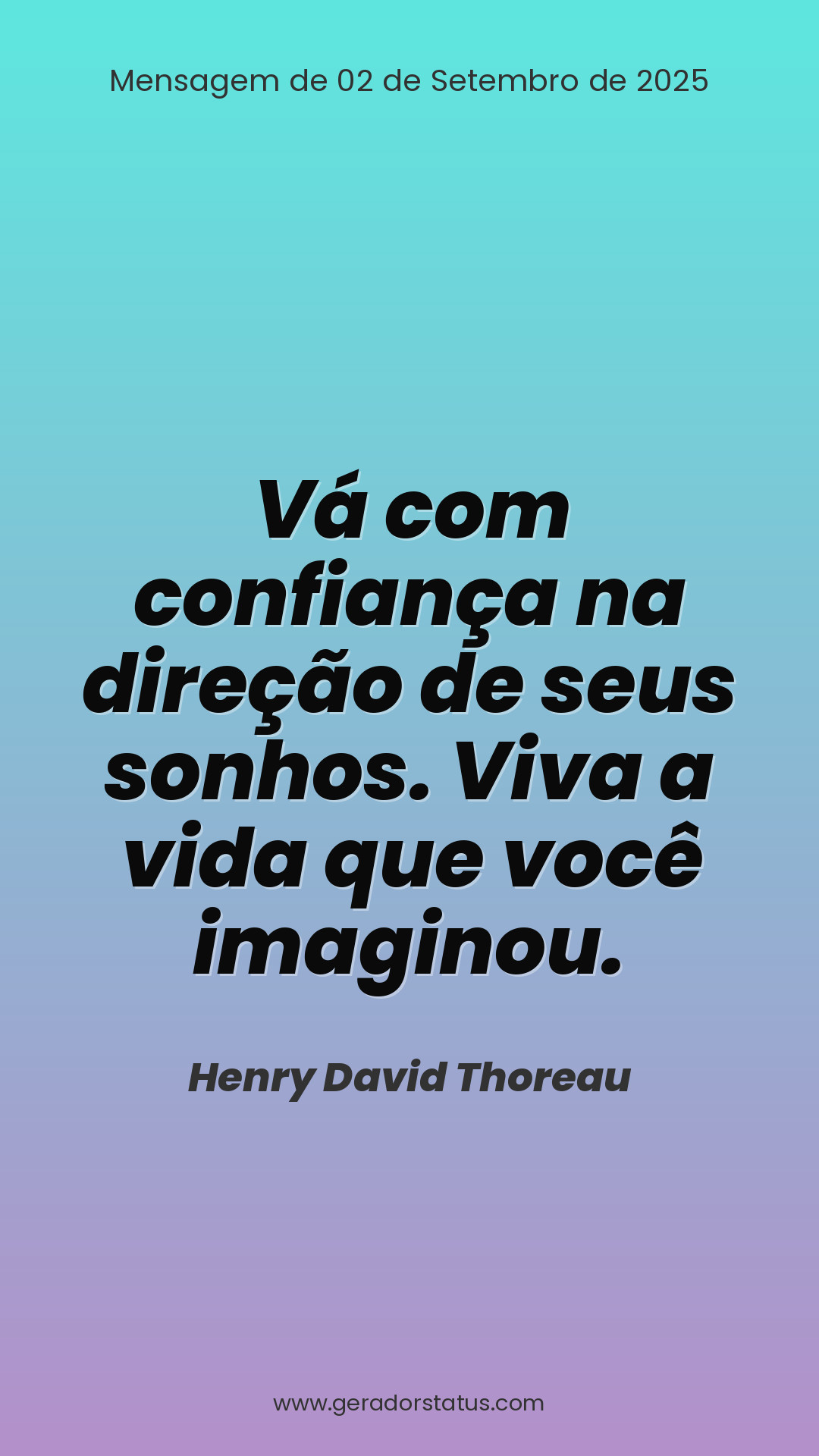 Status do dia: Reflexão