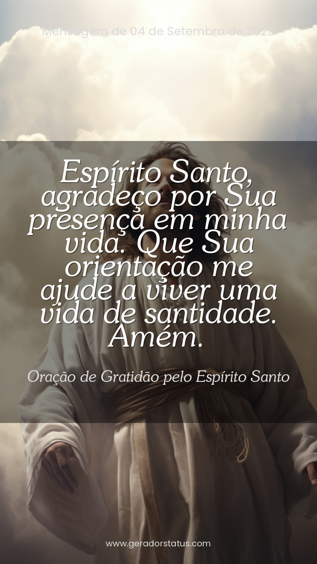 Status do dia: Oração Cristã