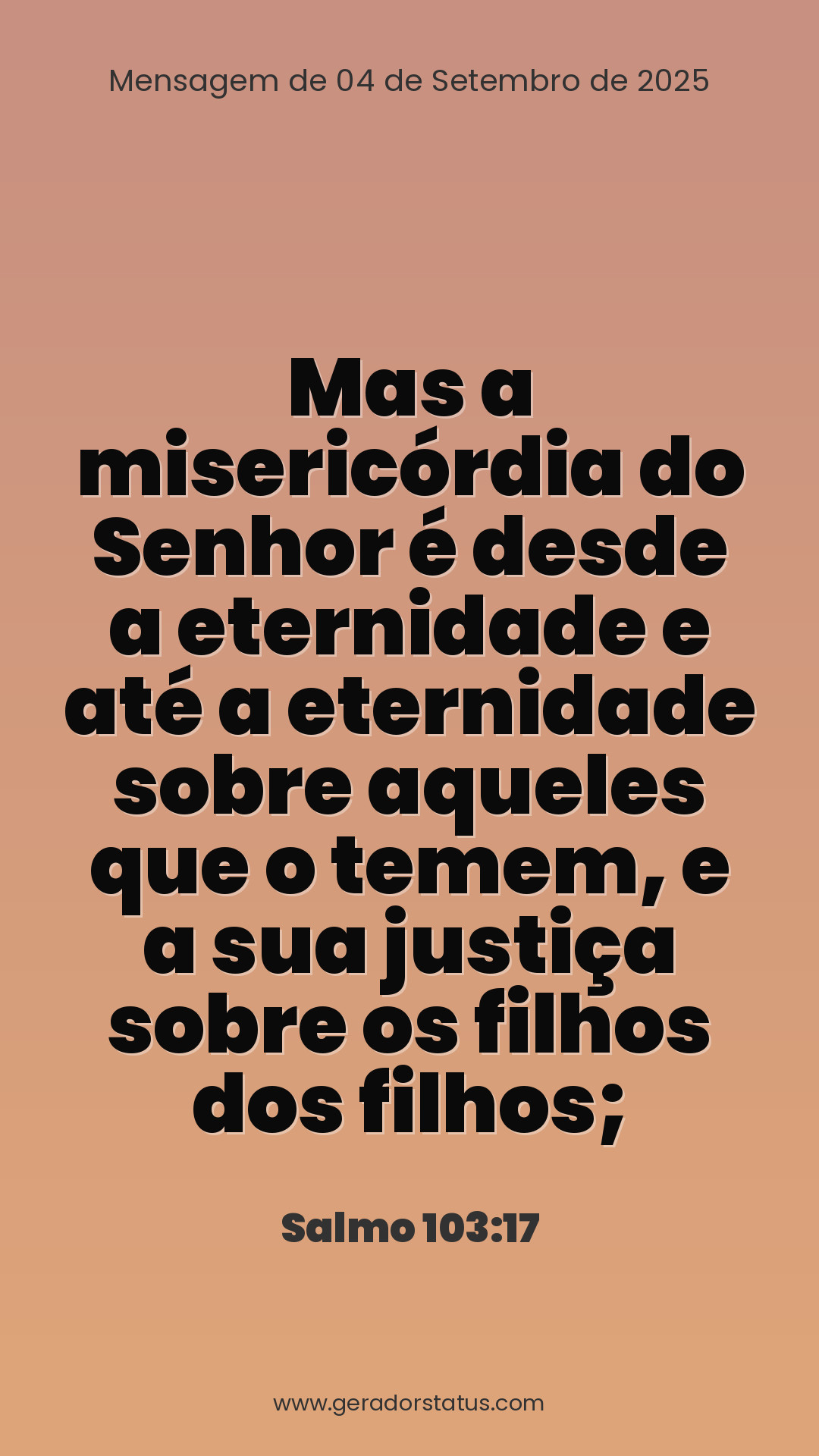 Status do dia: Salmo