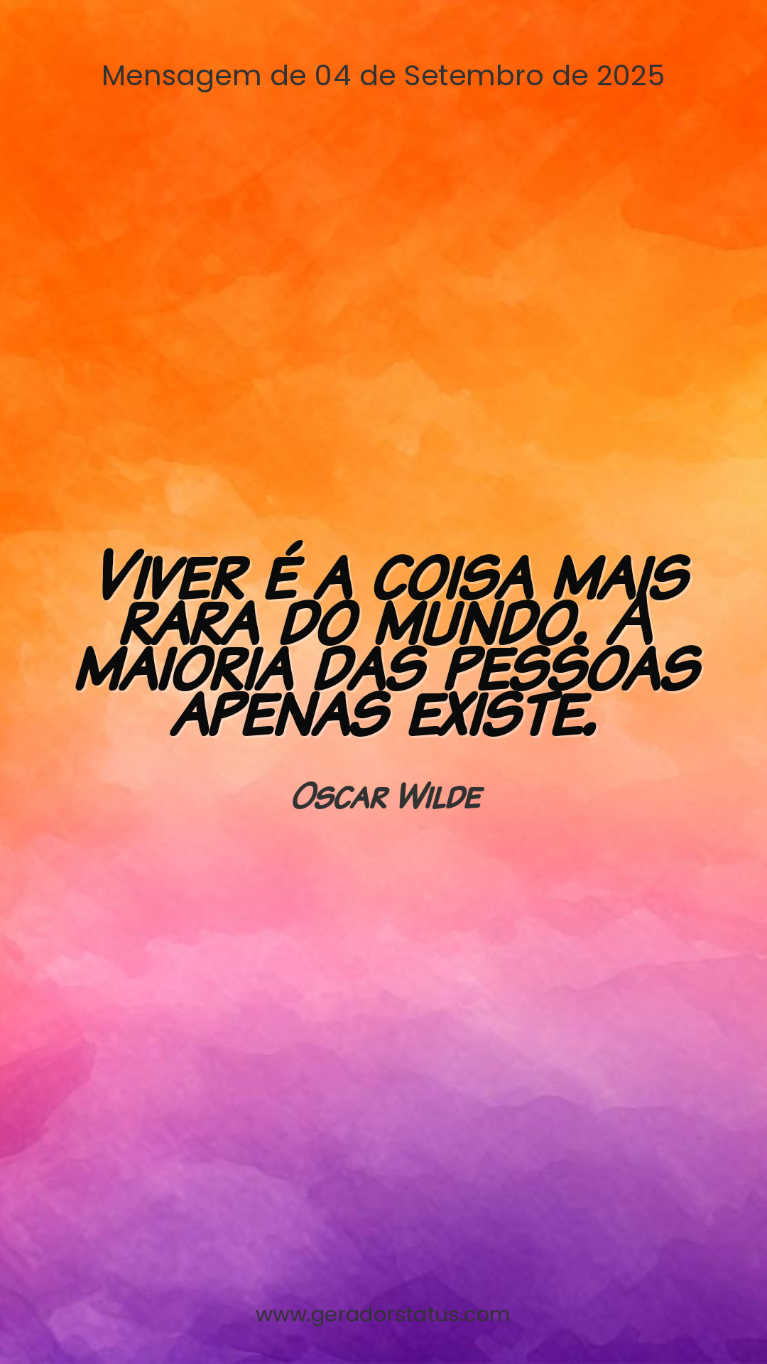 Status do dia: Citação