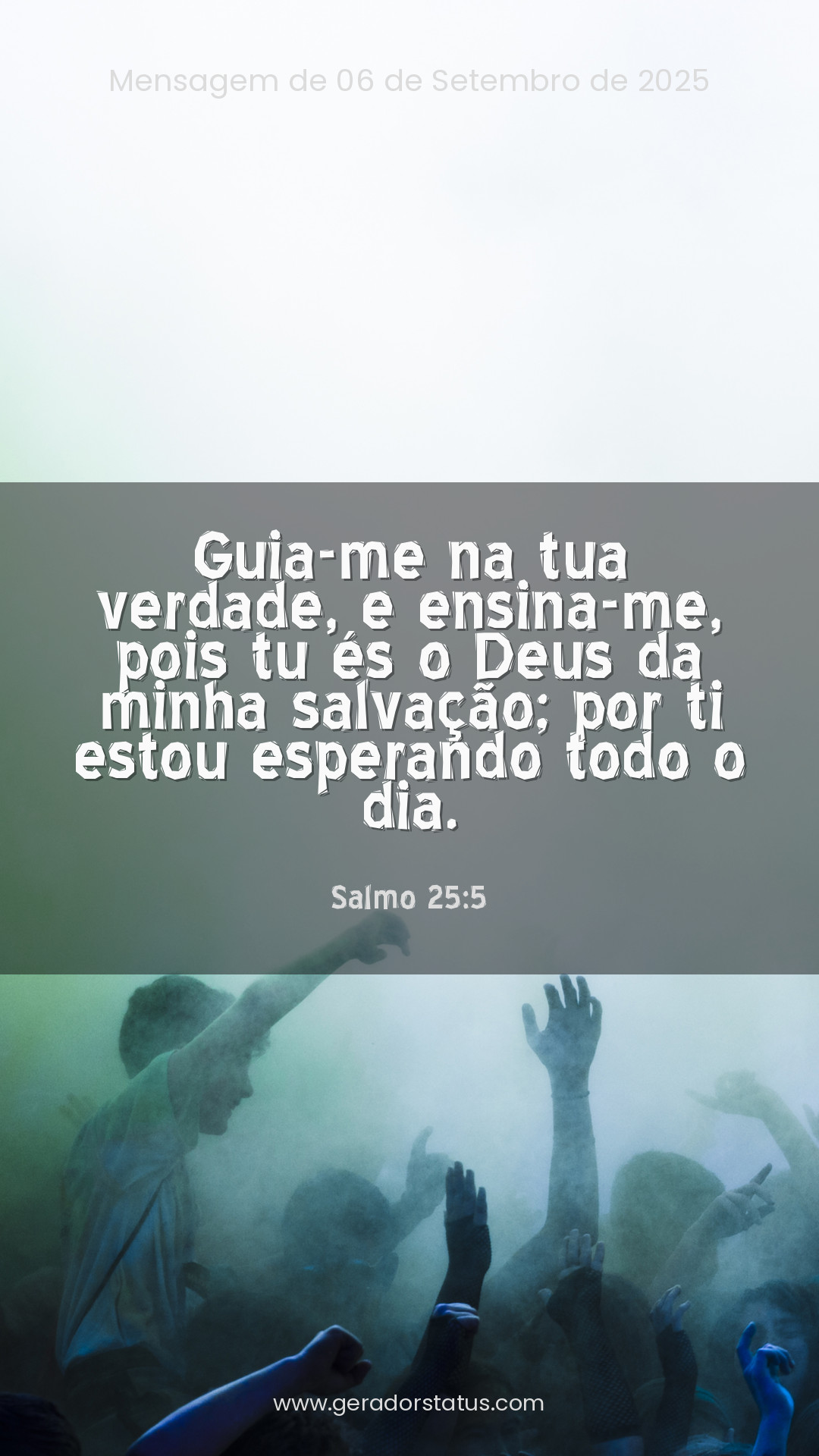 Status do dia: Salmo