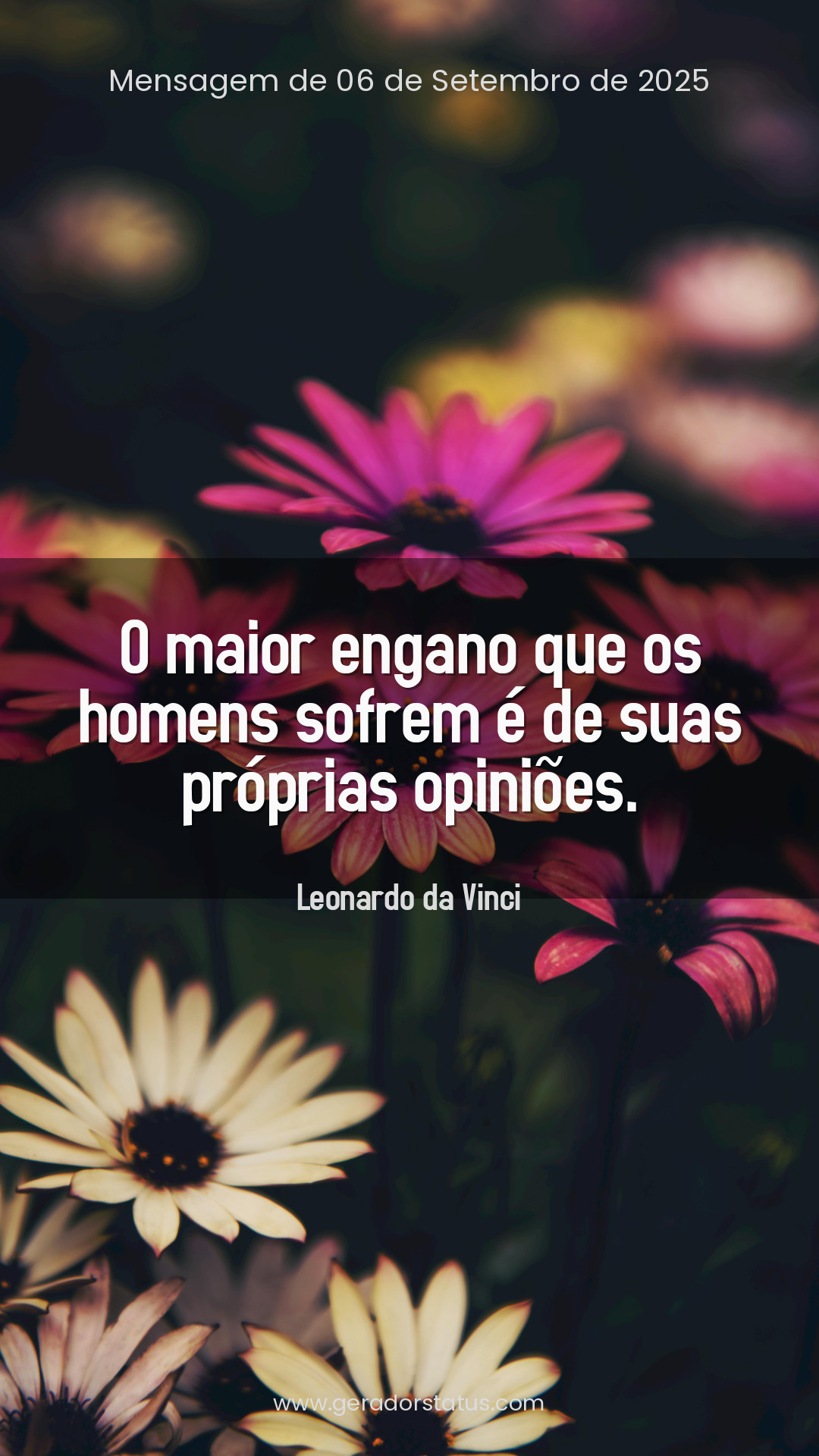 Status do dia: Reflexão