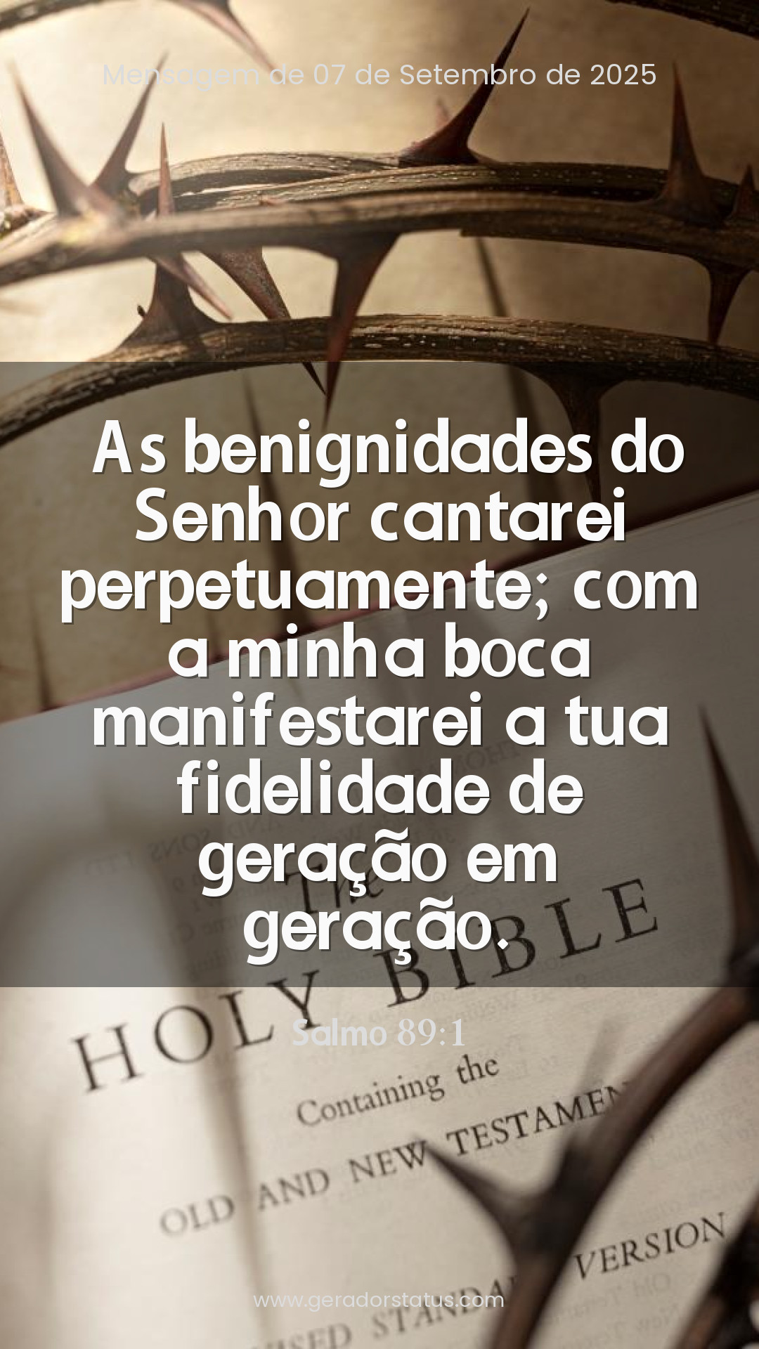 Status do dia: Salmo