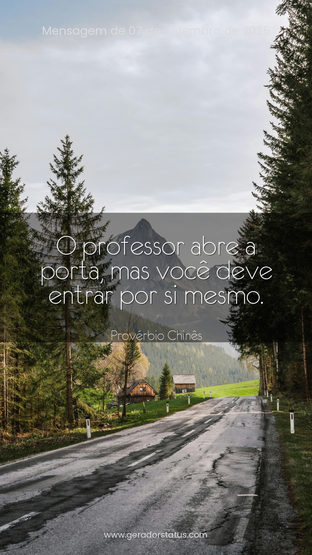 Status do dia: Reflexão