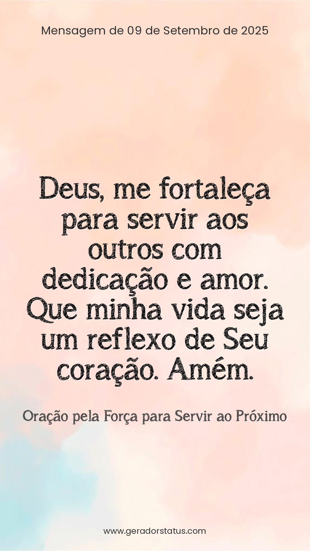 Status do dia: Oração Cristã