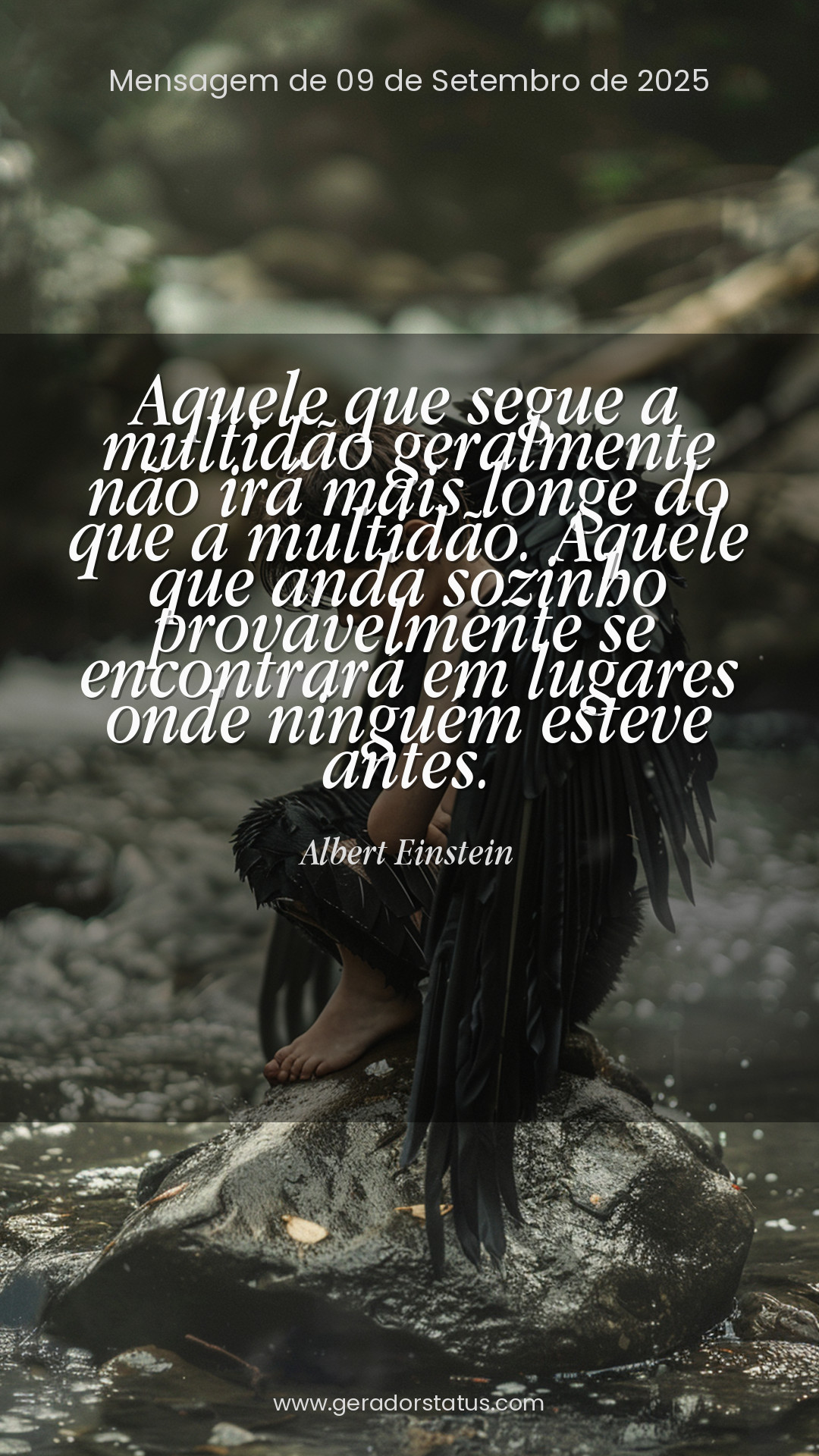 Status do dia: Reflexão