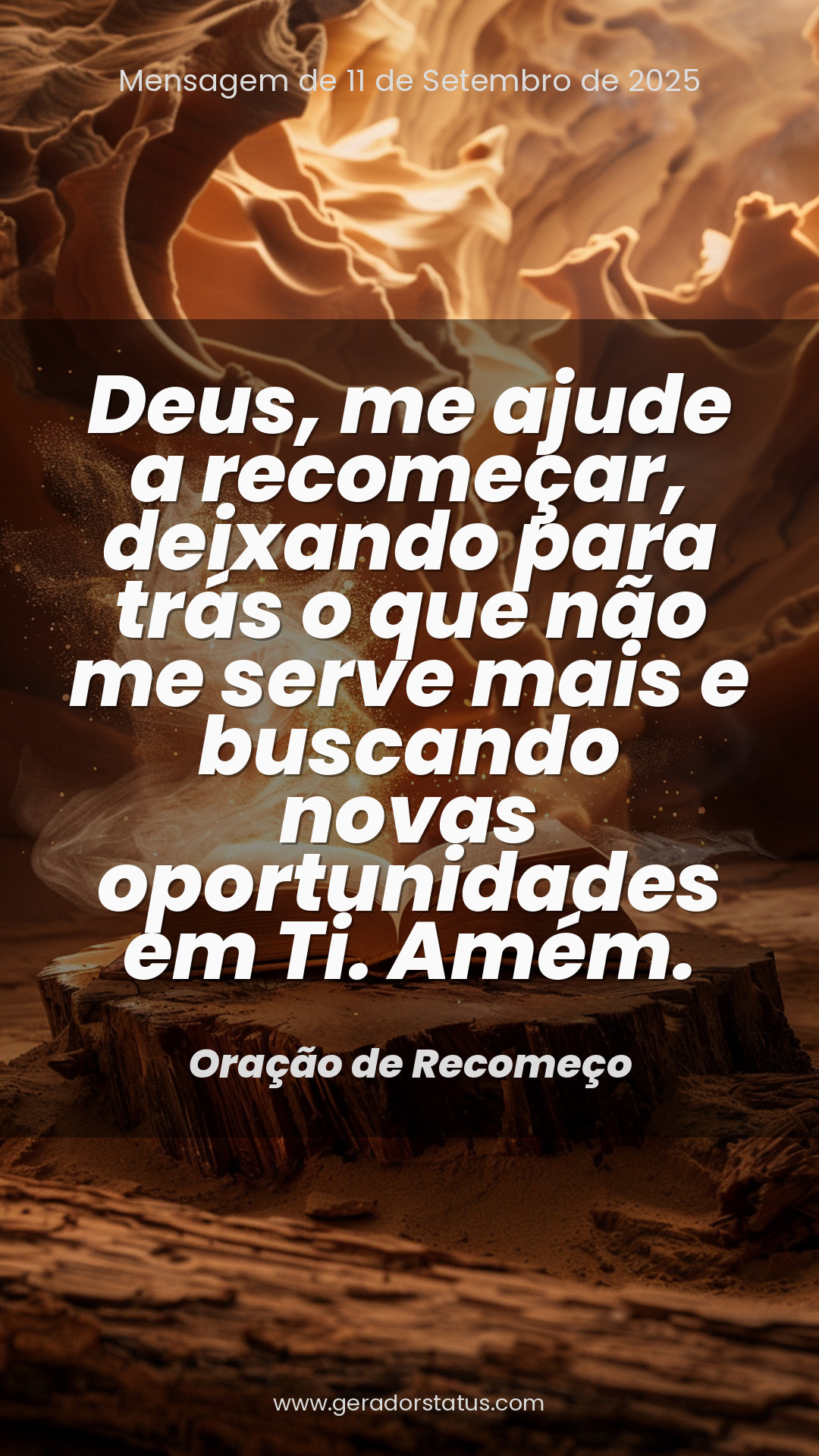 Status do dia: Oração Cristã