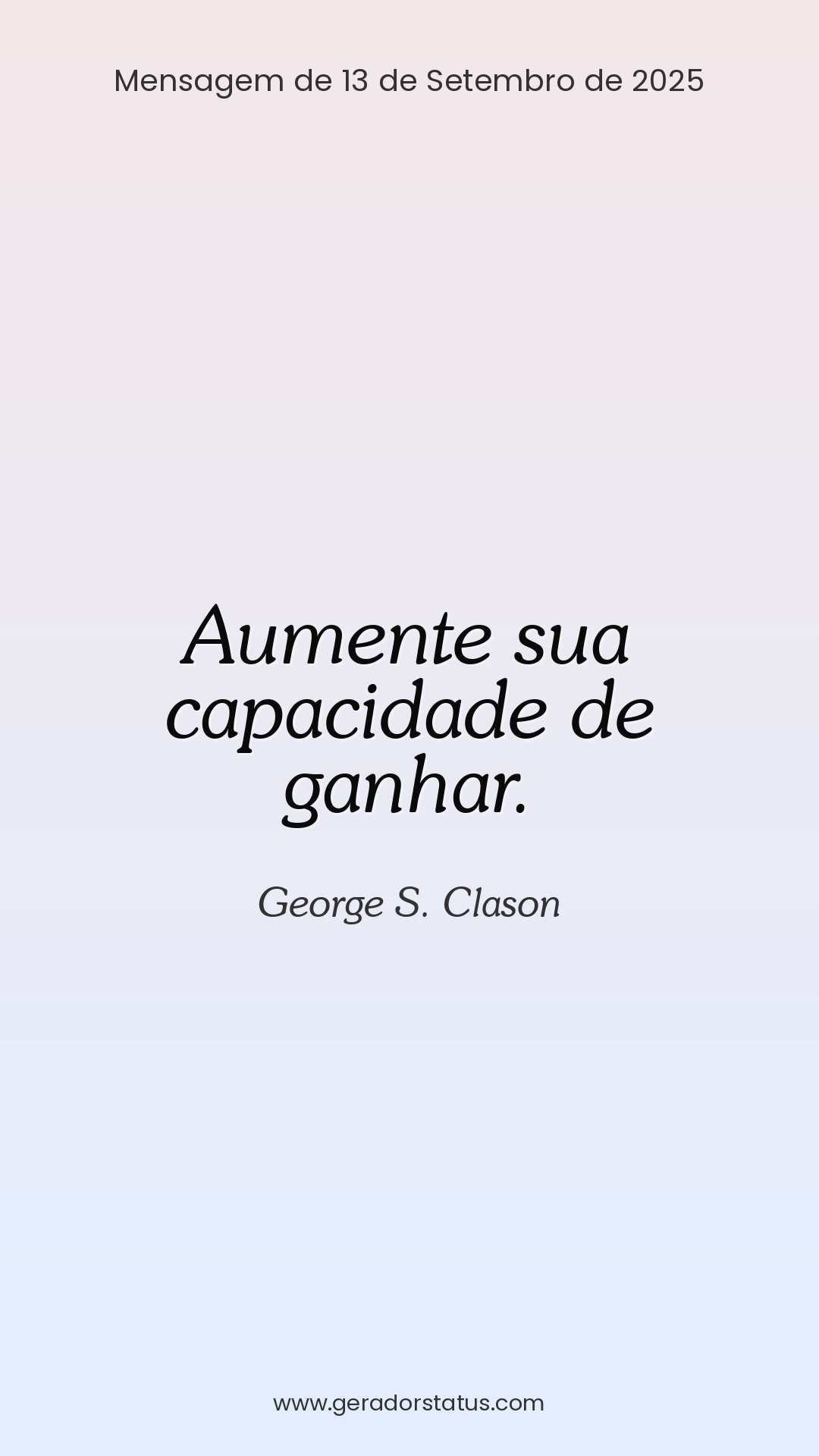 Status do dia: Sabedoria