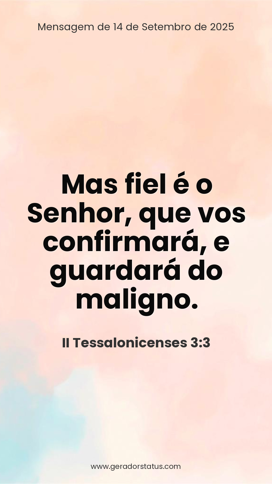 Status do dia: Versículo