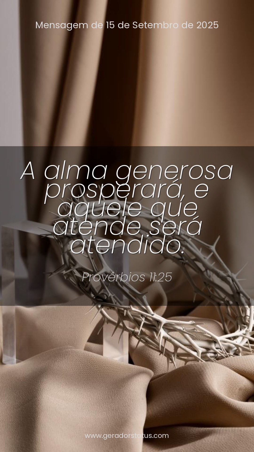 Status do dia: Versículo