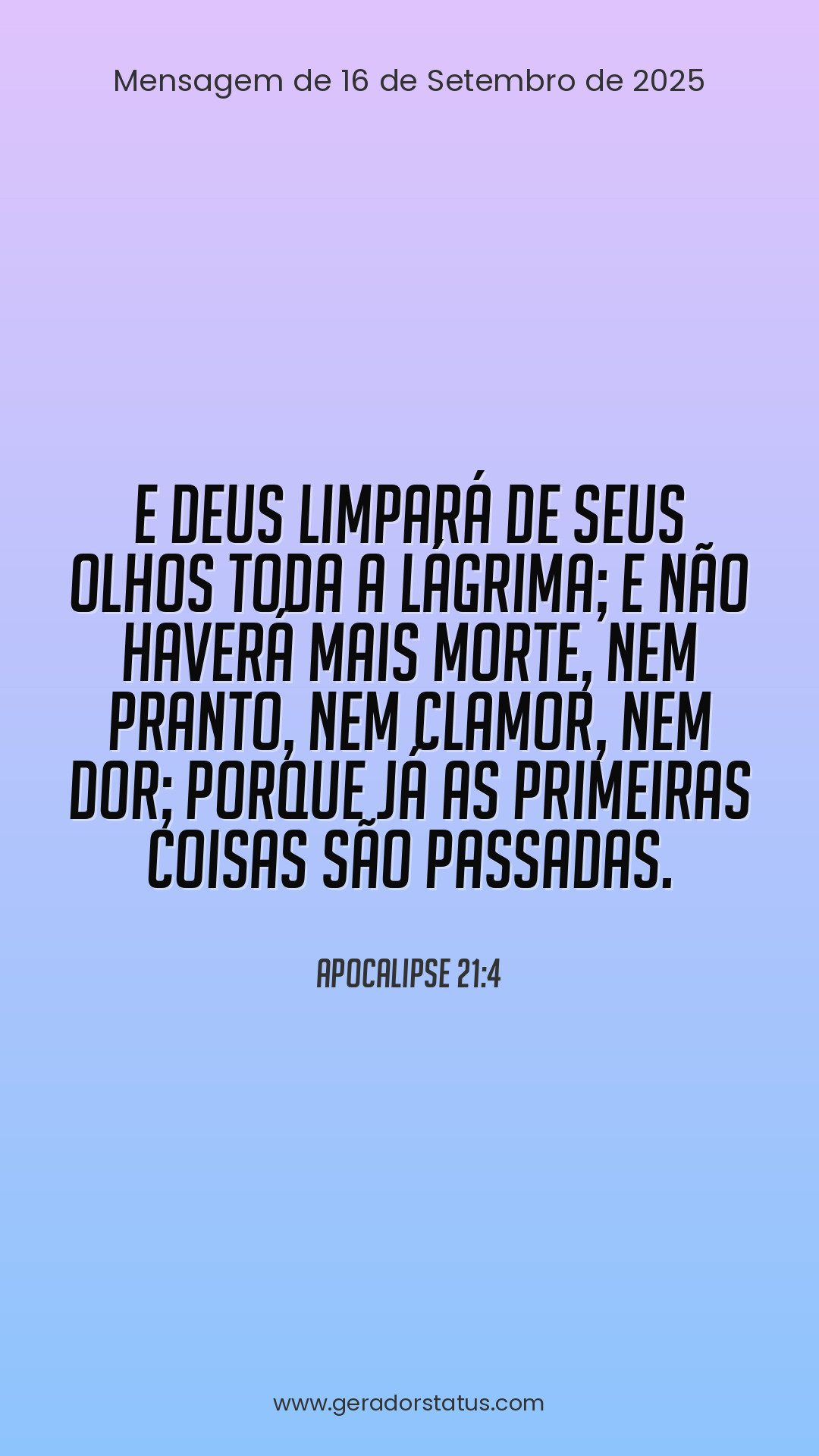 Status do dia: Versículo