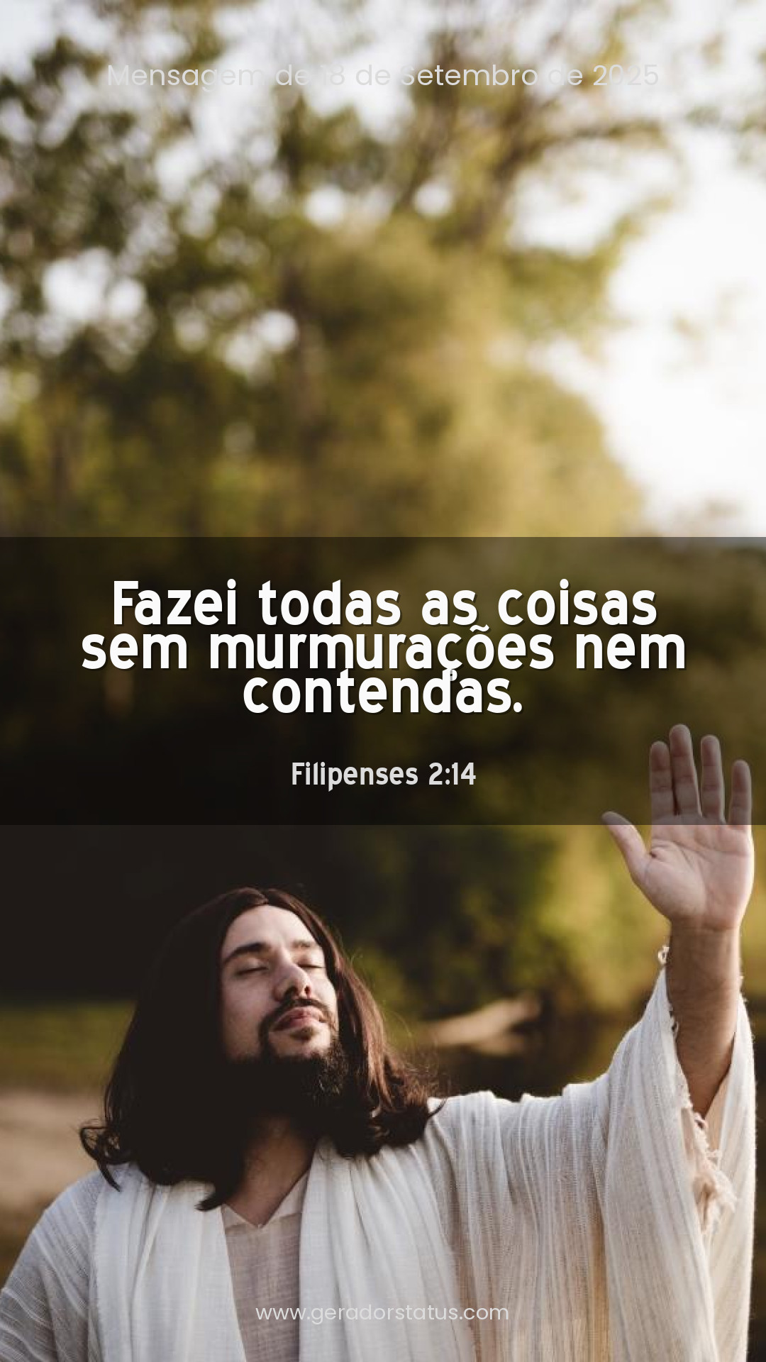 Status do dia: Versículo