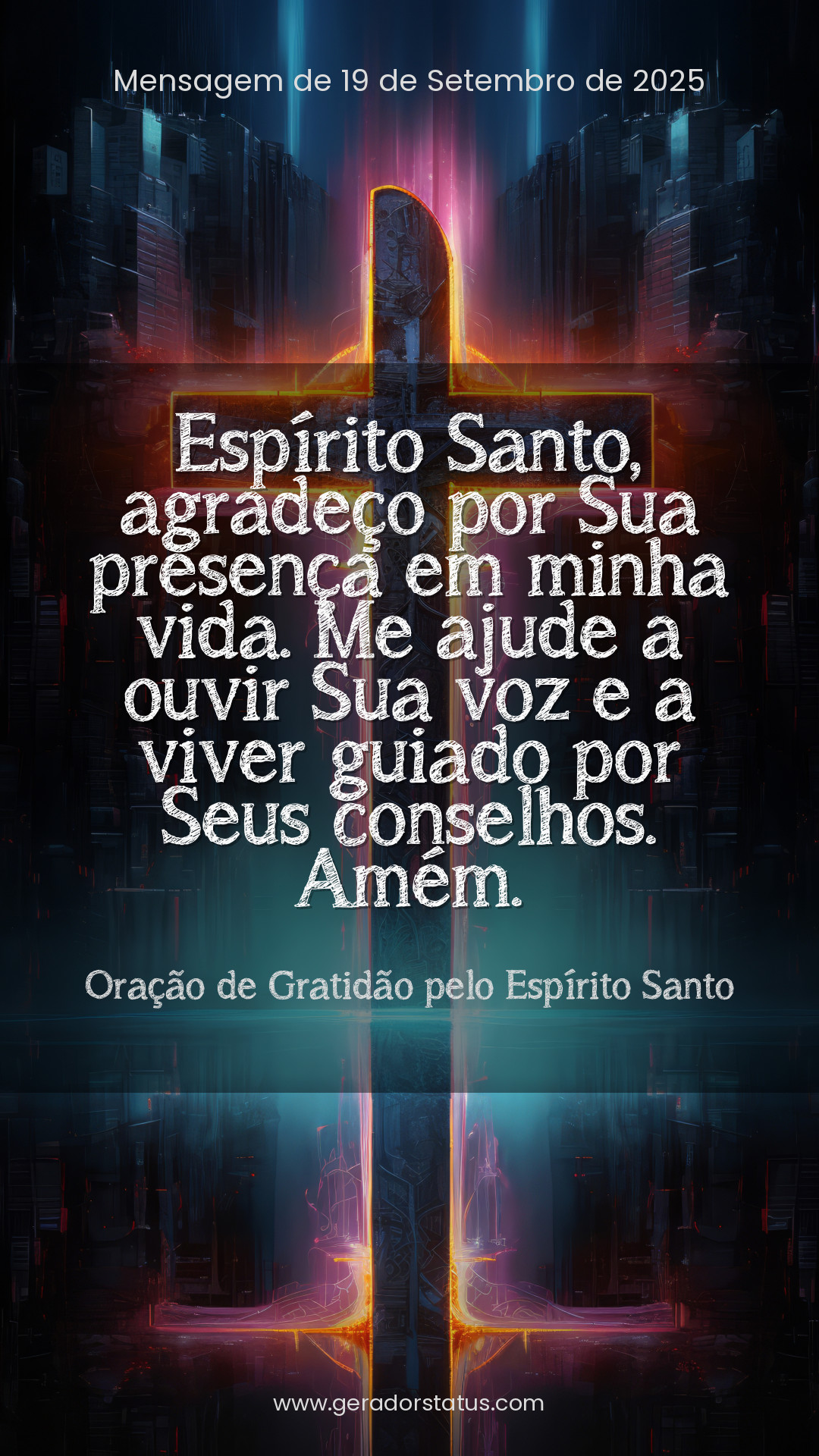 Status do dia: Oração Cristã