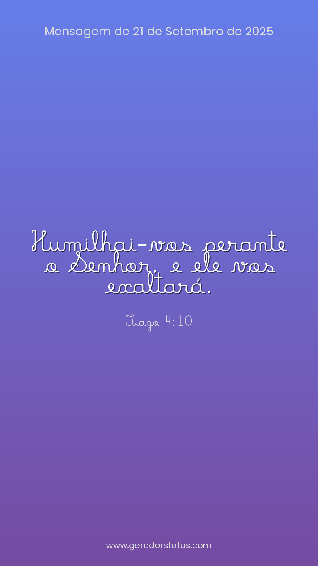 Status do dia: Versículo