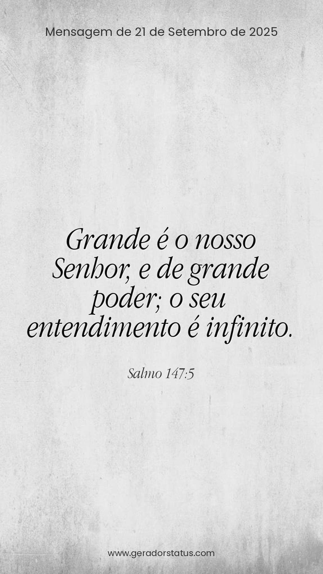 Status do dia: Salmo