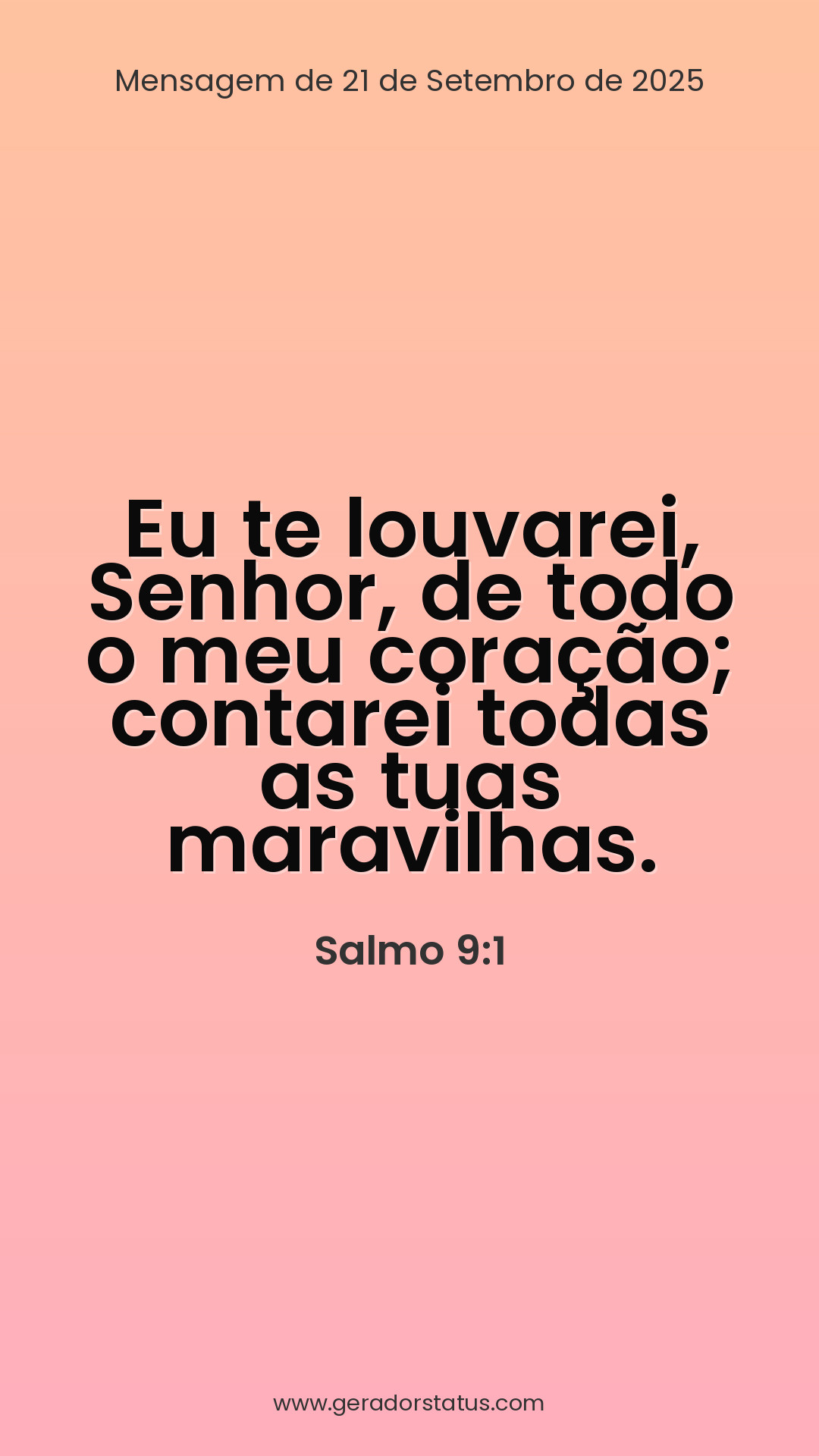 Status do dia: Salmo