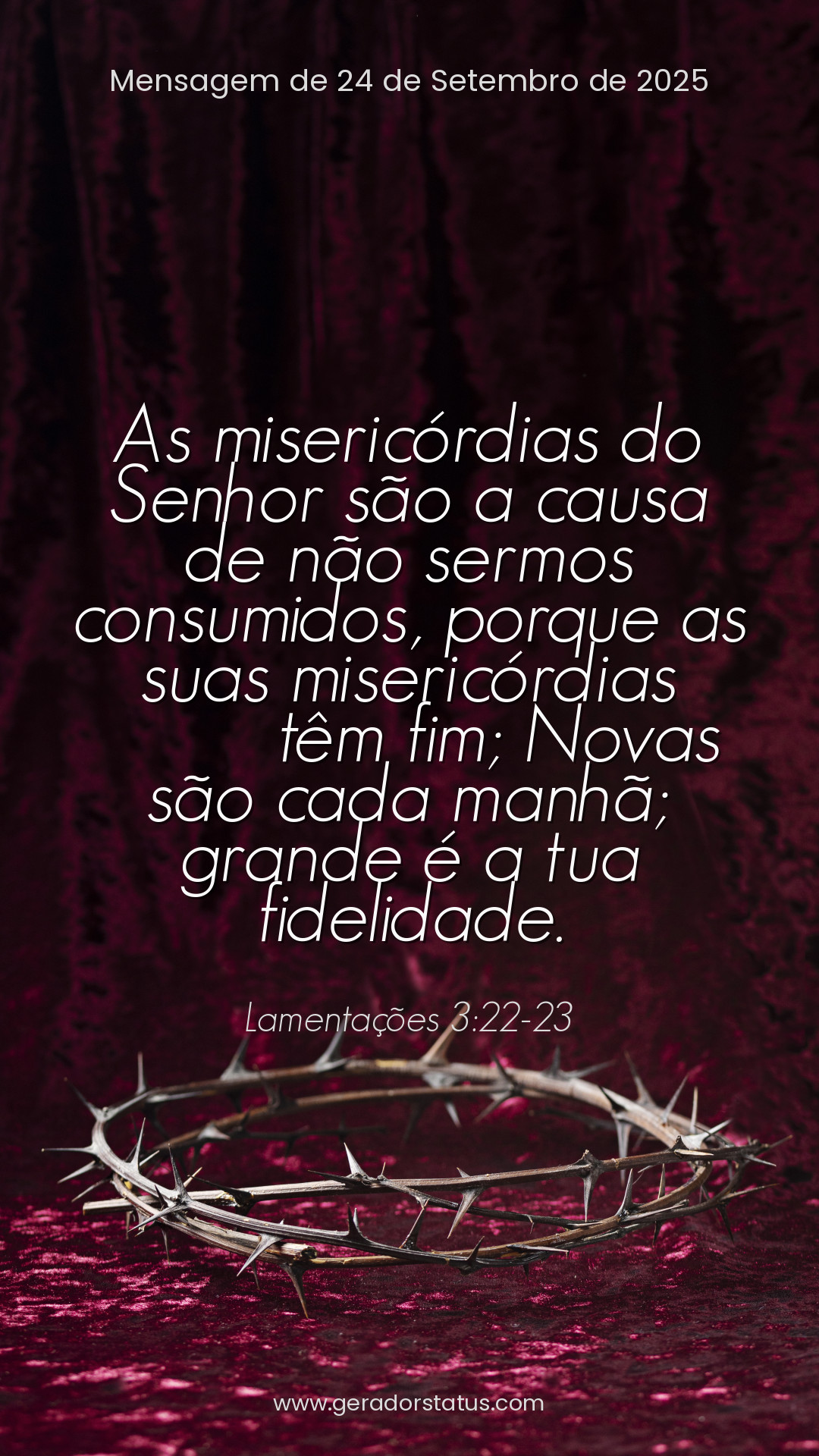 Status do dia: Versículo