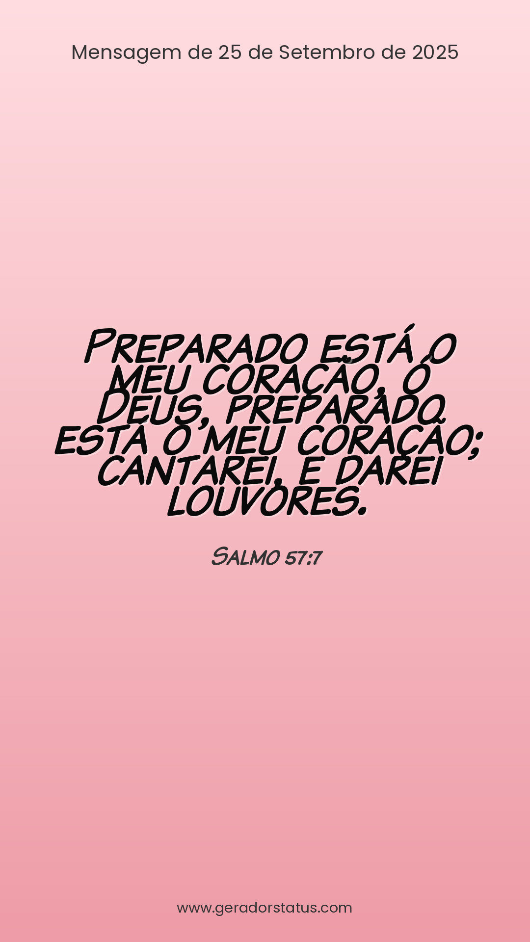 Status do dia: Salmo