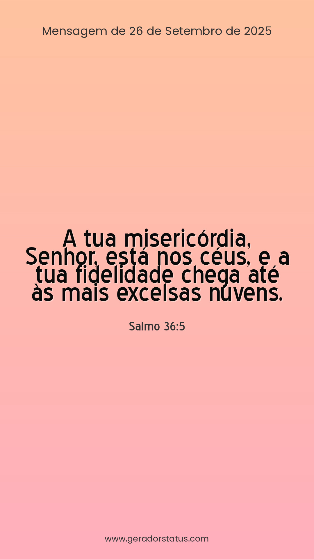 Status do dia: Salmo