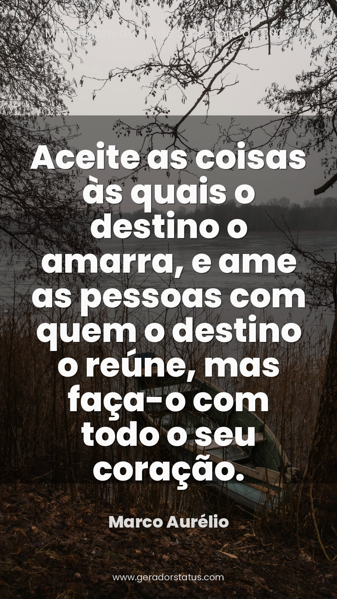 Status do dia: Reflexão