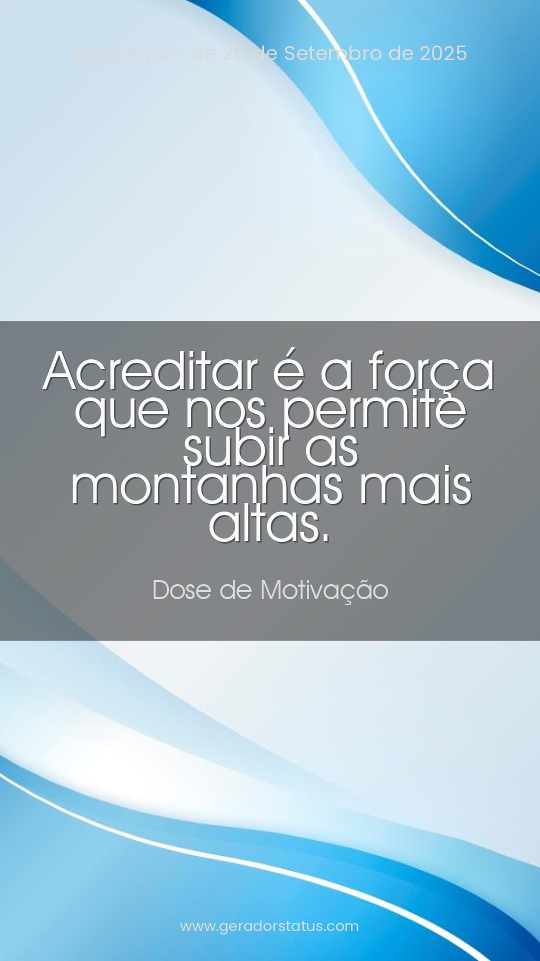 Status do dia: Motivacional