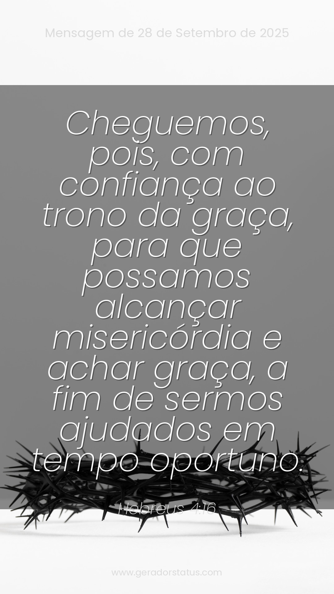 Status do dia: Versículo