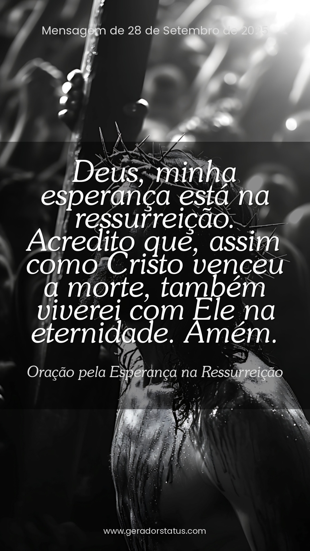 Status do dia: Oração Cristã